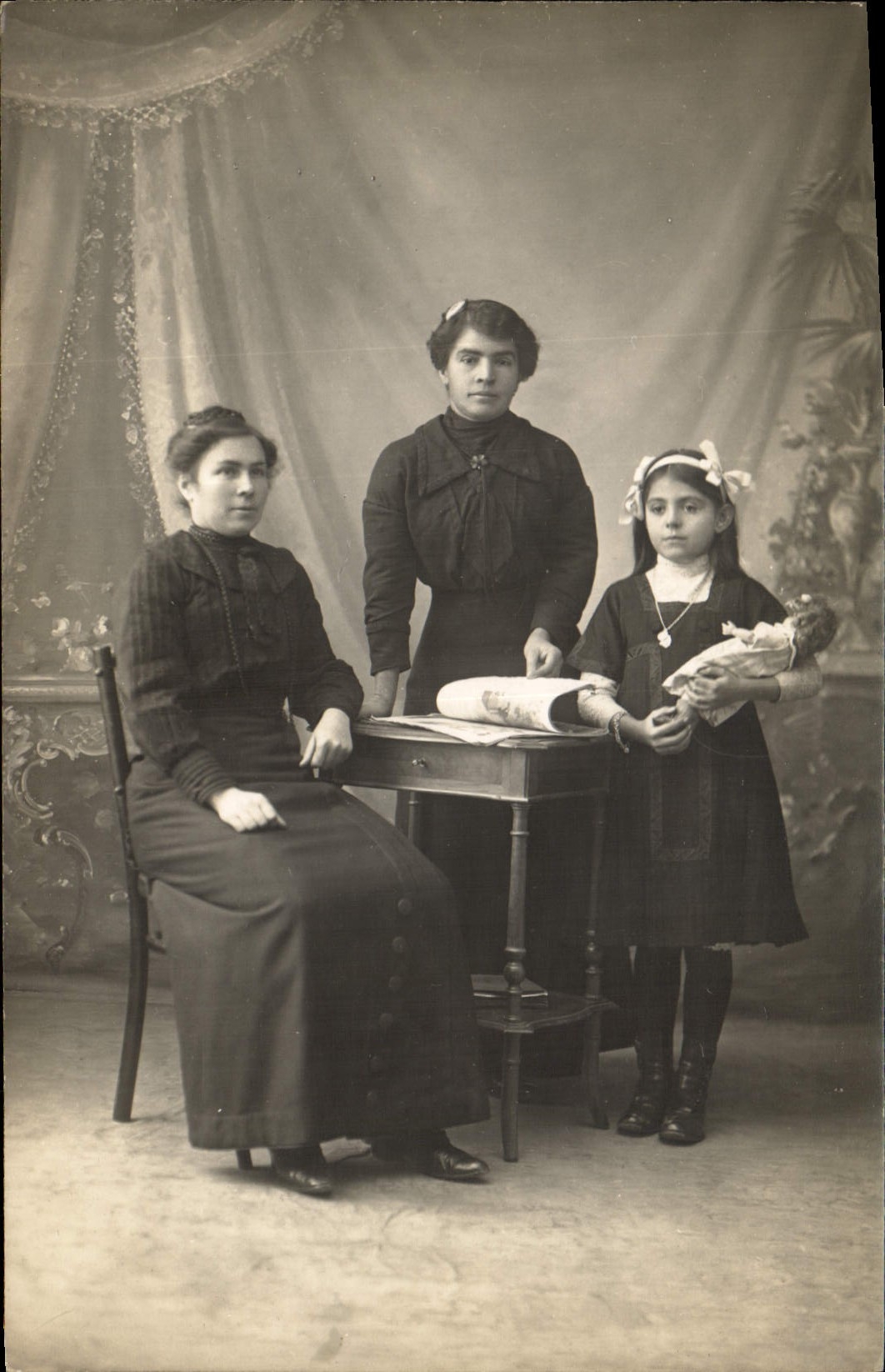 CPA Fantaisie Poupee  Femmes Enfants 