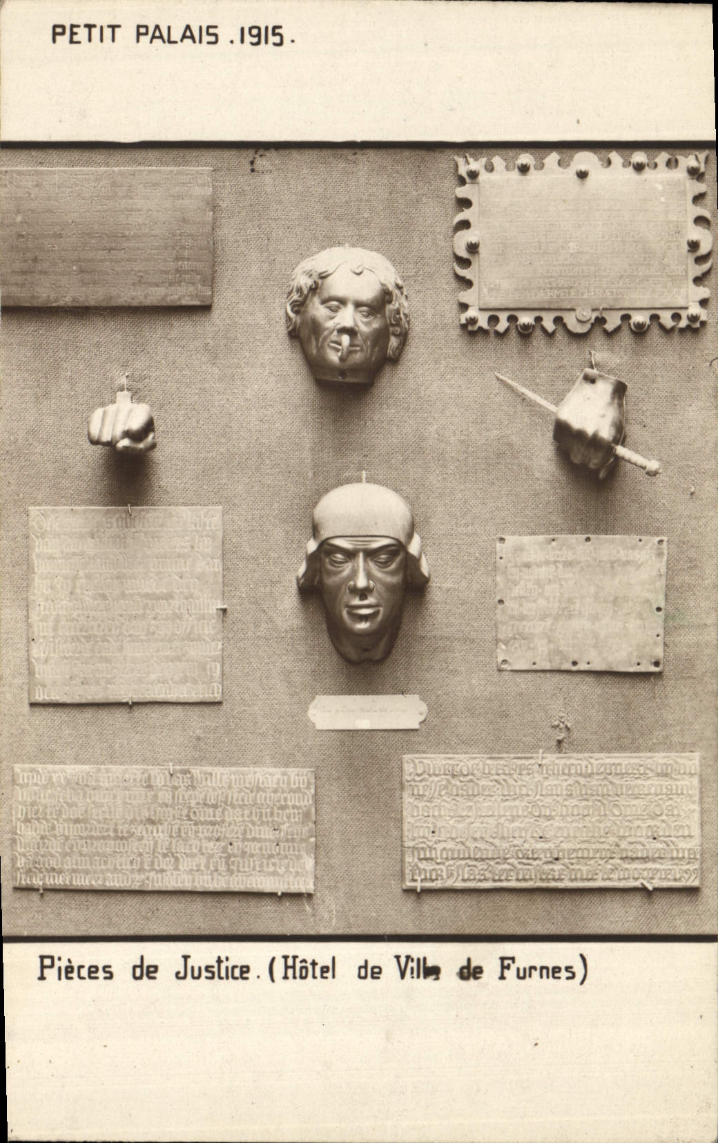 CPA Petit palais 1915 Pieces de Justice (Hotel de ville de Furnes)