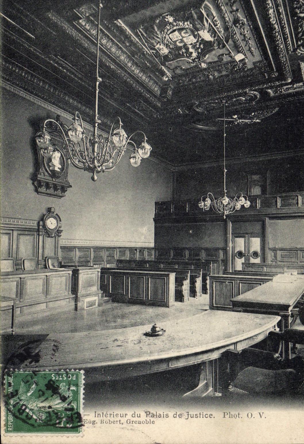 CPA Grenoble Interieur du Palais de Justice 
