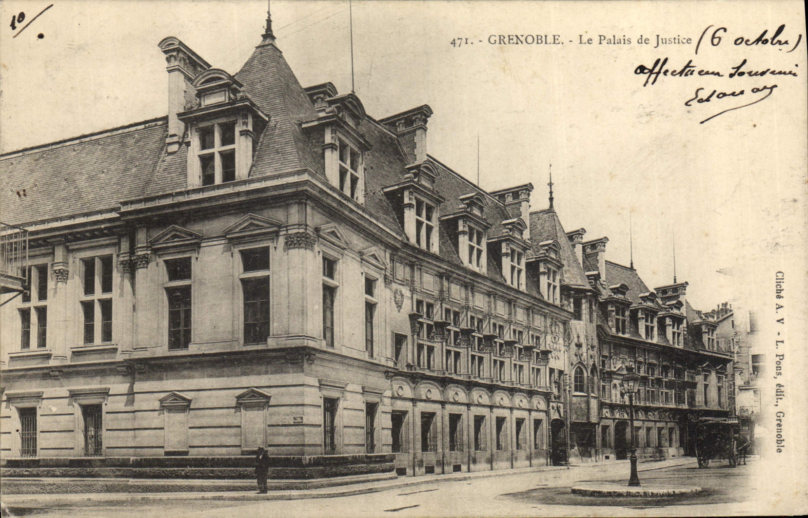CPA Grenoble Le Palais de Justice 