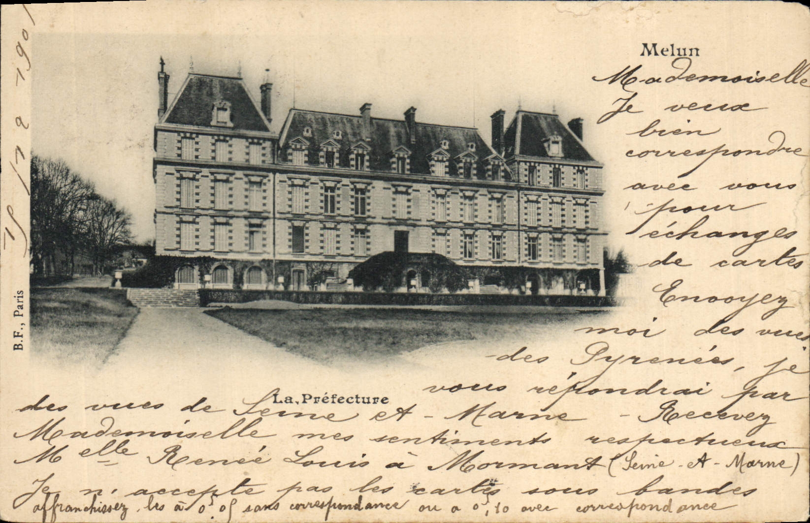 CPA Melun La Prefecture 