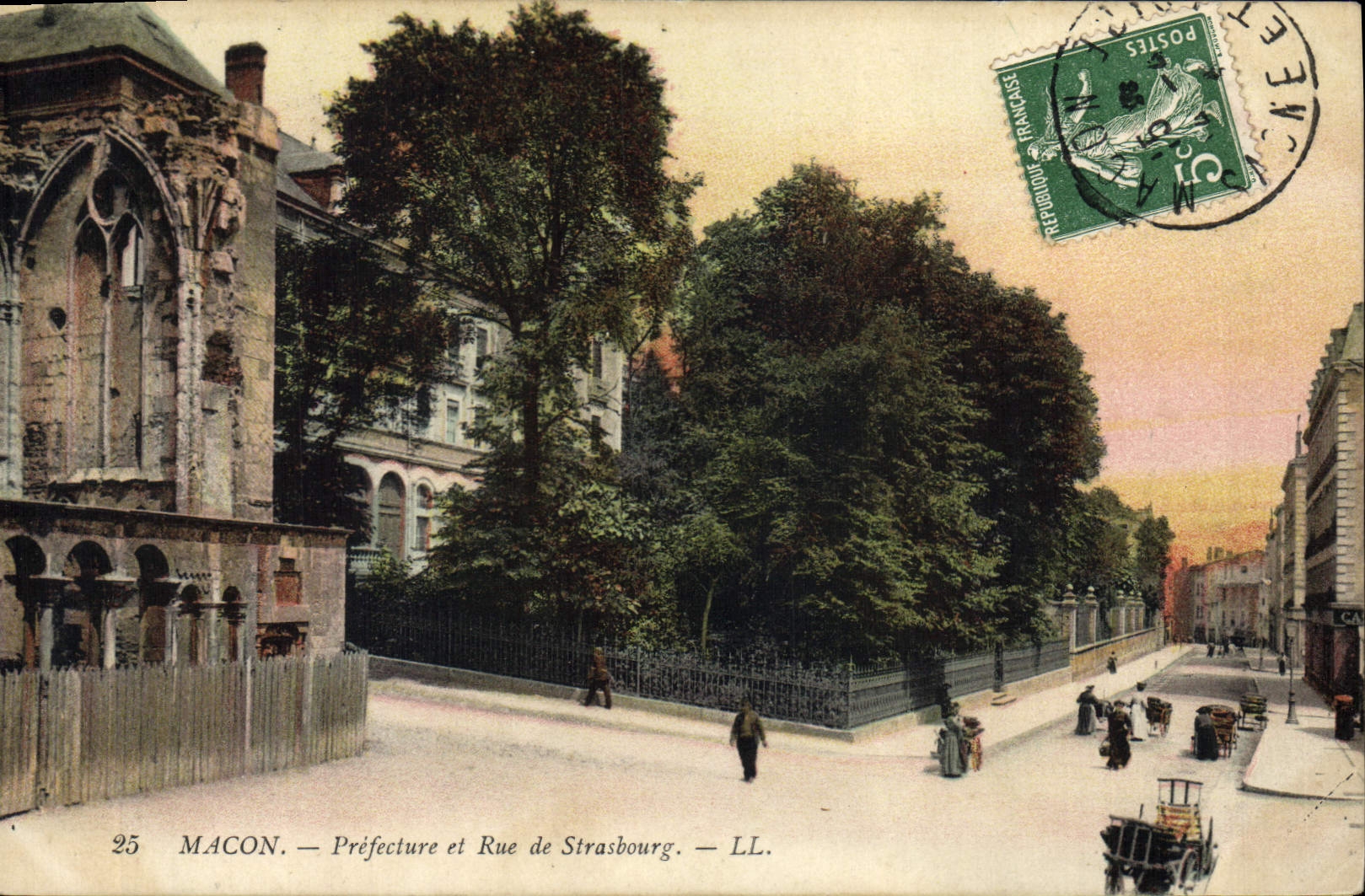 CPA Macon Prefecture et Rue de Strasbourg 