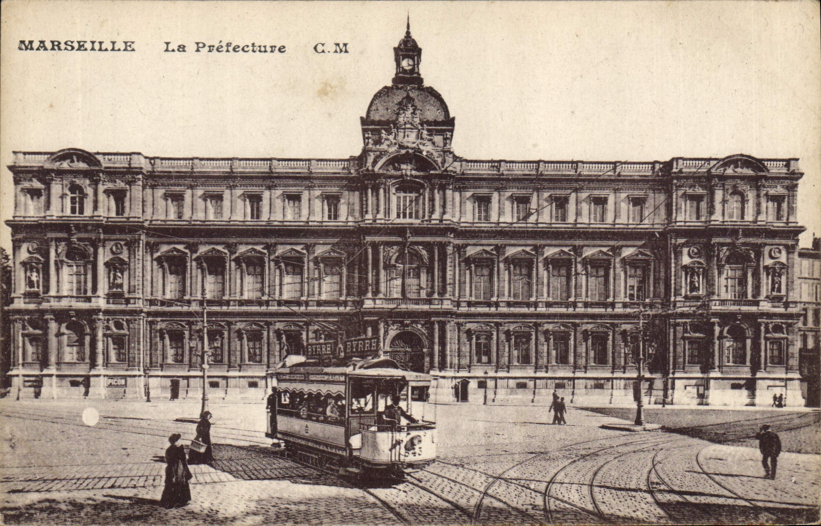 CPA Marseille La Prefecture Tramway 