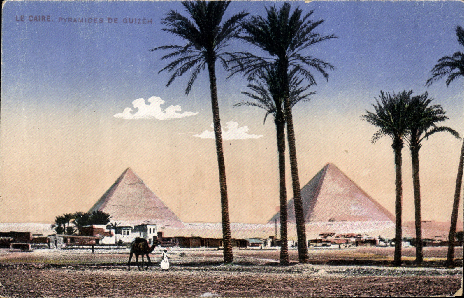 CPA Egypt Egypte Le Caire Pyramides de Guizeh