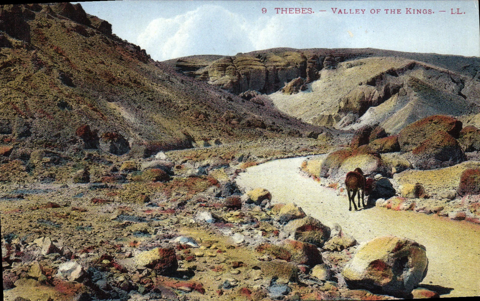 CPA Egypt Egypte Thebes Valley of the Kings