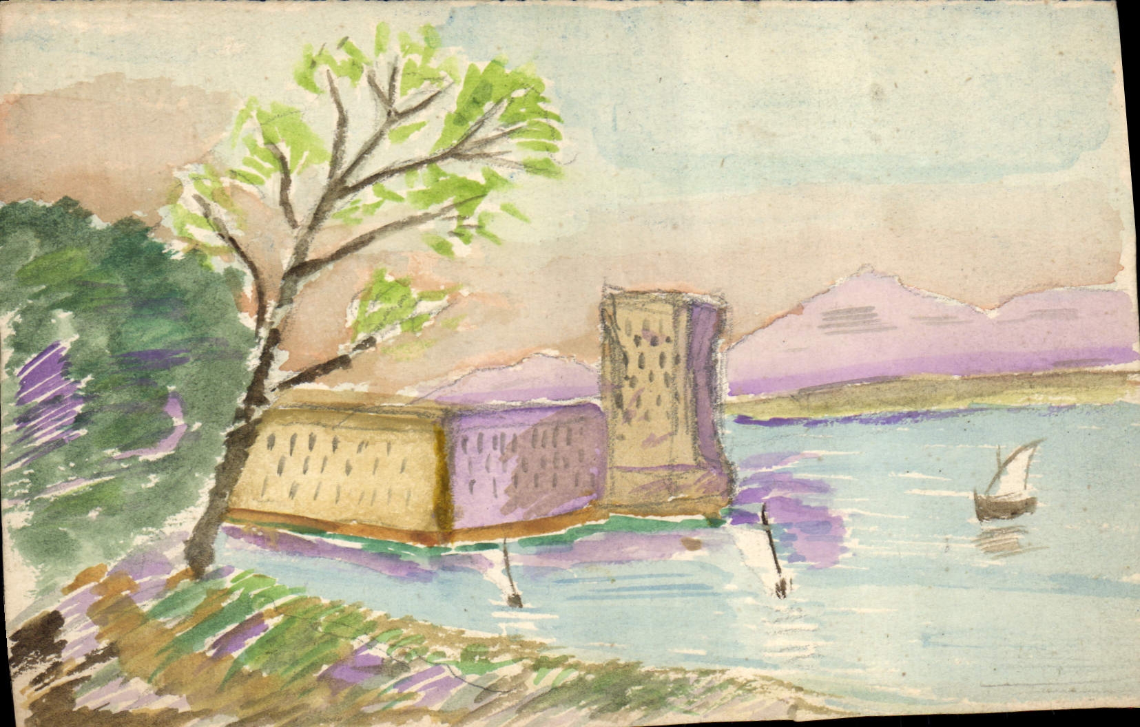 CPA Fantaisie (dessin a la main ) Marseille