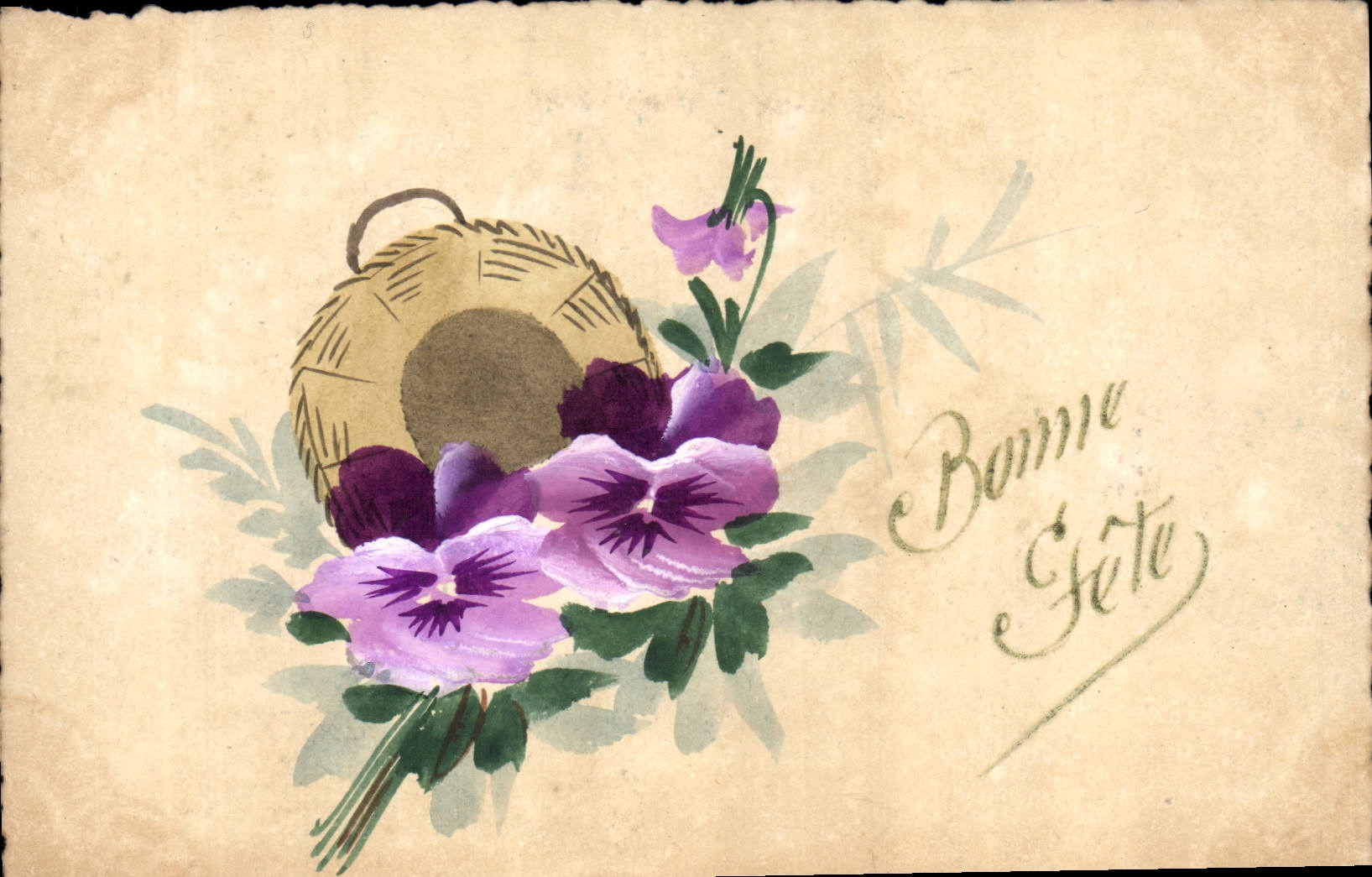 CPA Fantaisie (dessin a la main ) Bonne Fete