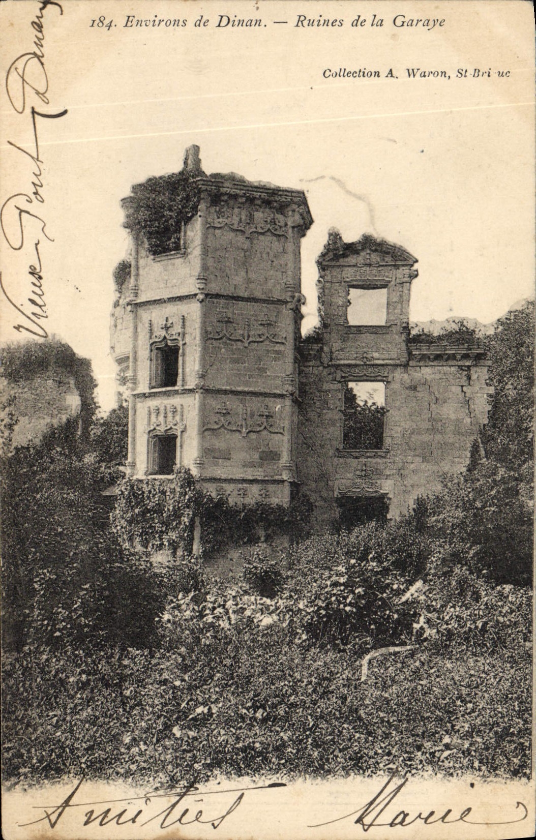 CPA Environ de Dinan Ruines de la Garaye