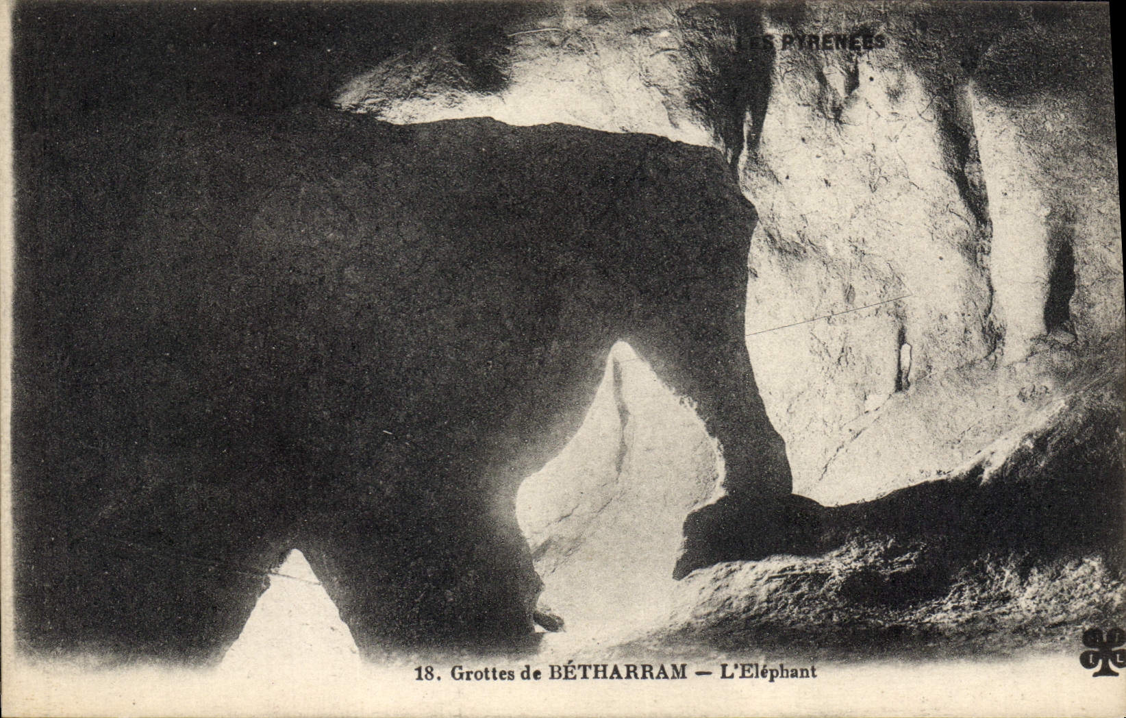 CPA Grottes de Betharram L'Elephant