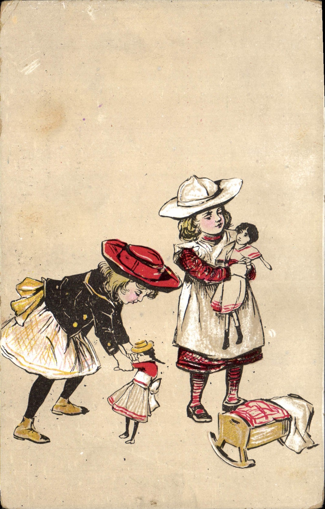 CPA Fantaisie Enfants Poupee  