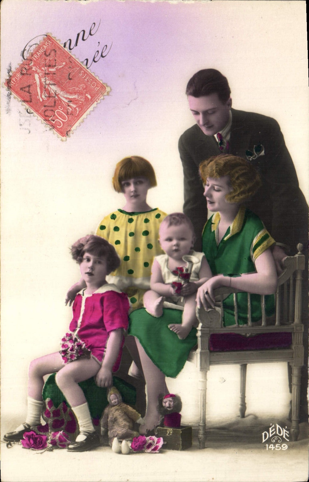 CPA Fantaisie Enfants Poupee  Bonne Annee 