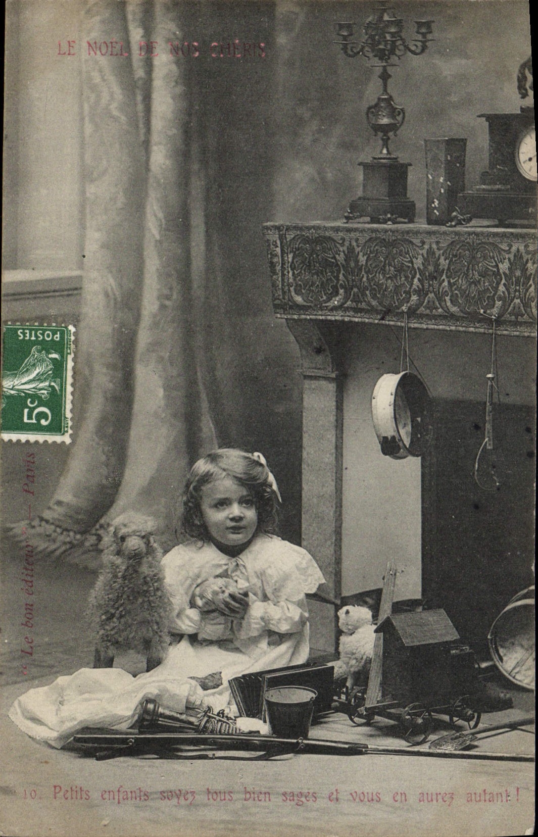 CPA Fantaisie Enfants Poupee  Petits enfants tous bien sages et vous en aurez autant 