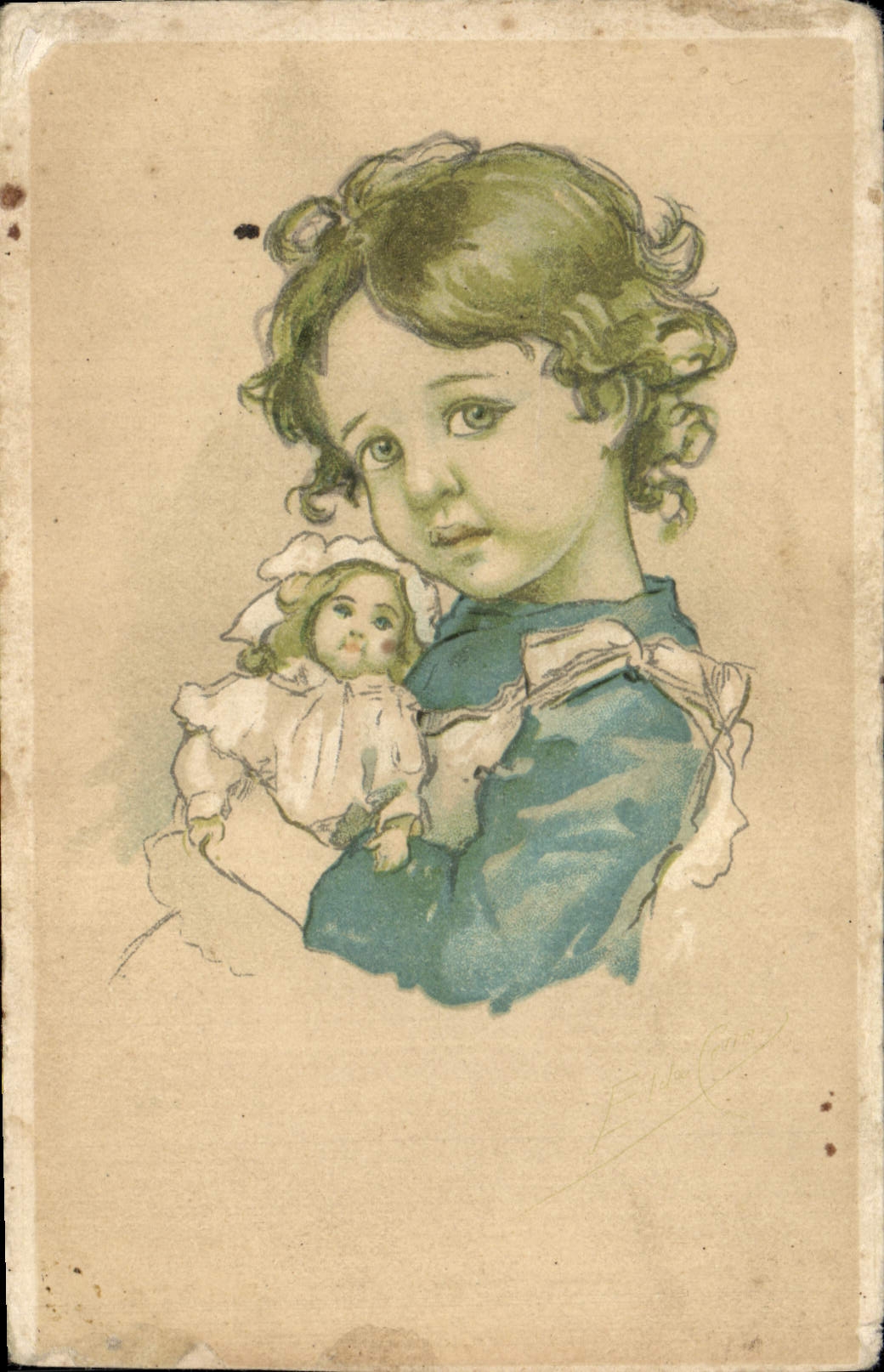 CPA Fantaisie Enfants Poupee  