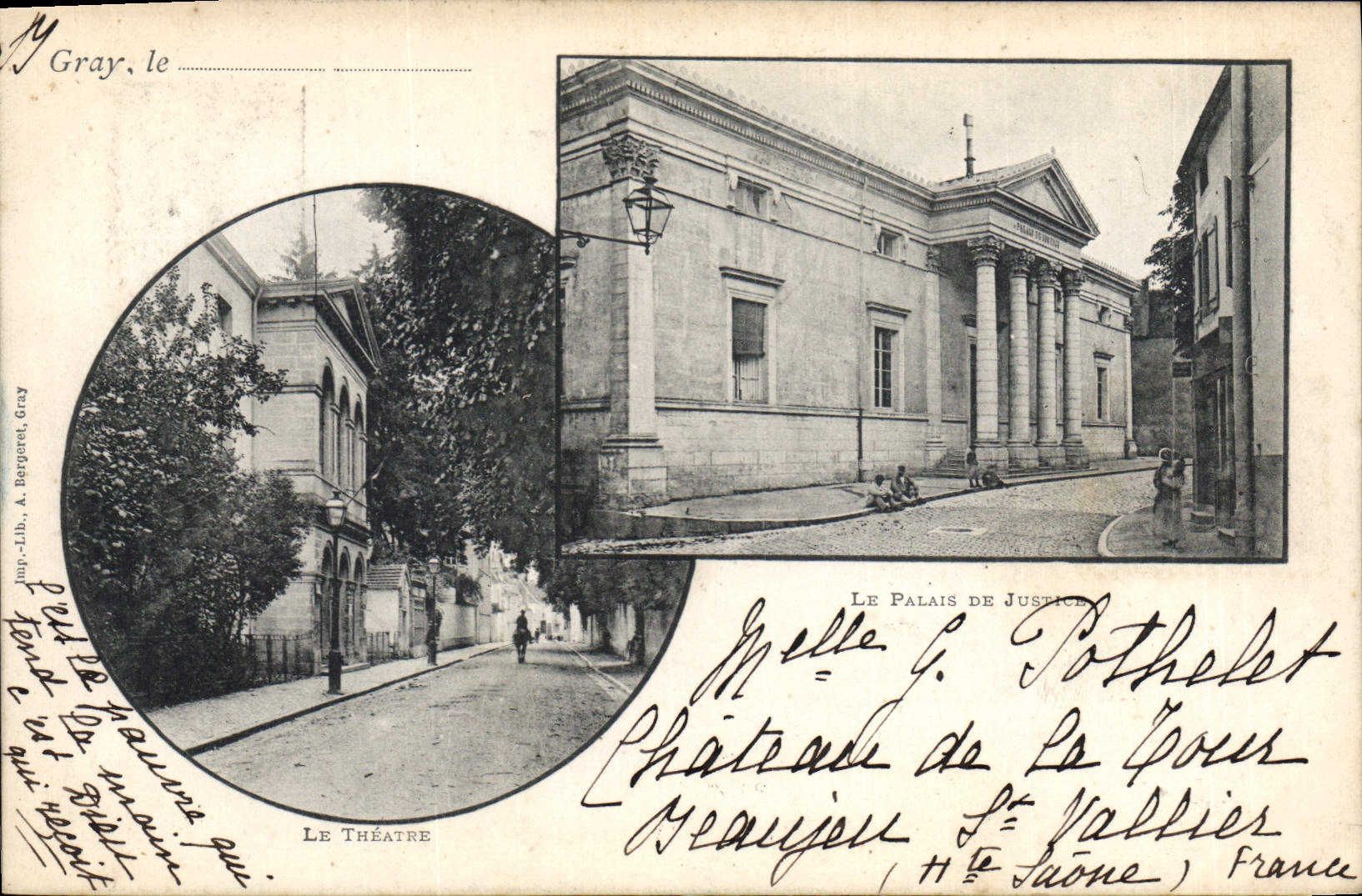 CPA Gray Le Palais de Justice Le Theatre 