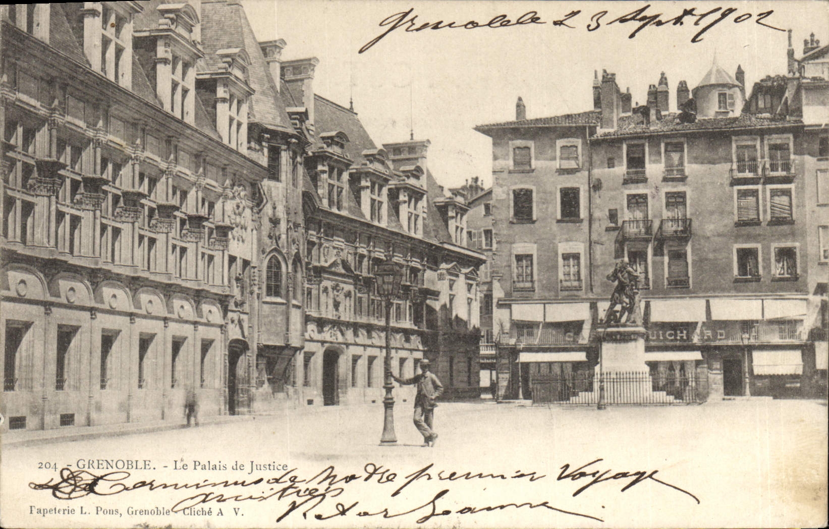 CPA Grenoble Le Palais de Justice 
