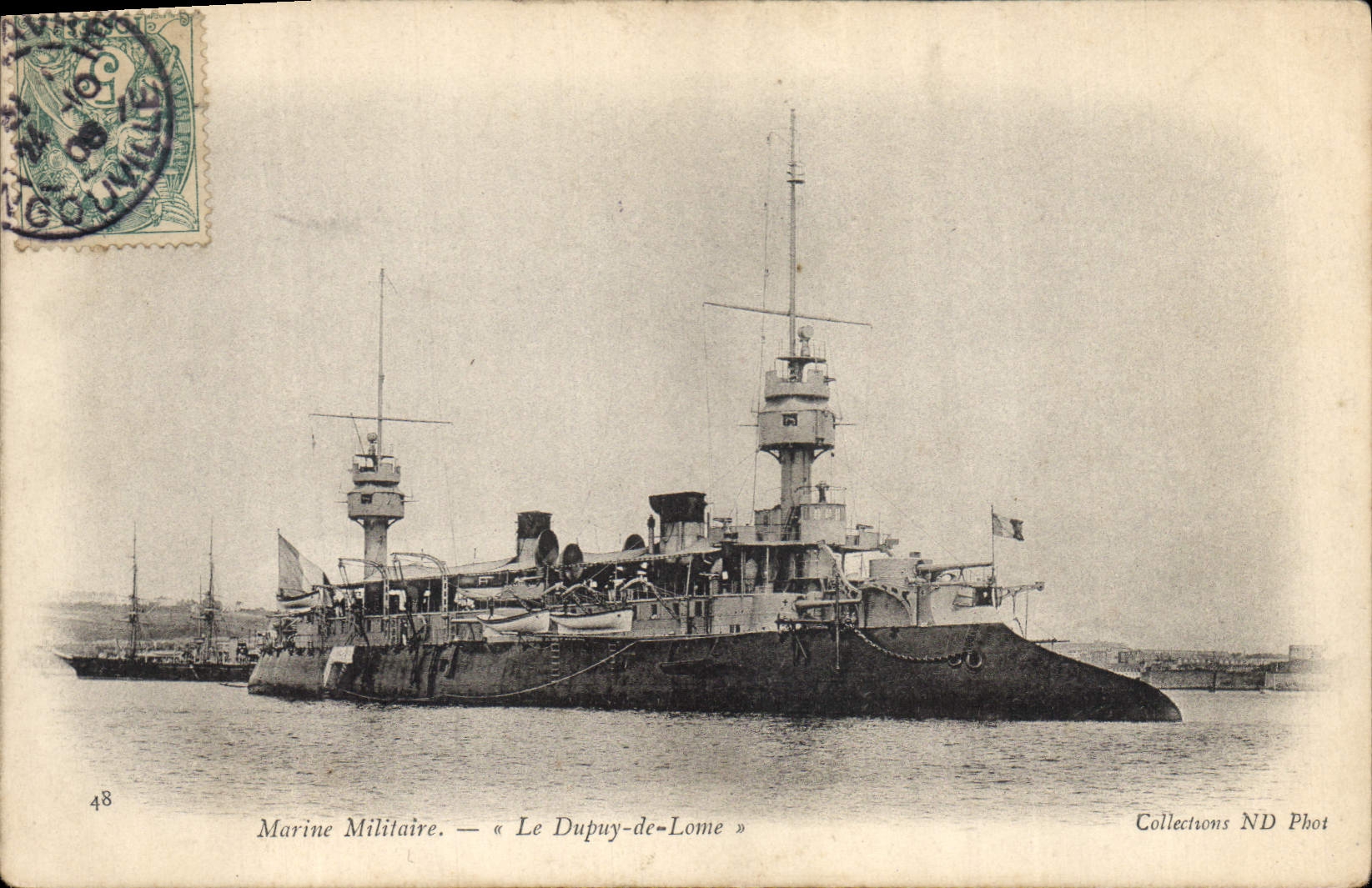 CPA Bateau de guerre Marine Militaire Le Dupuy de Lome 