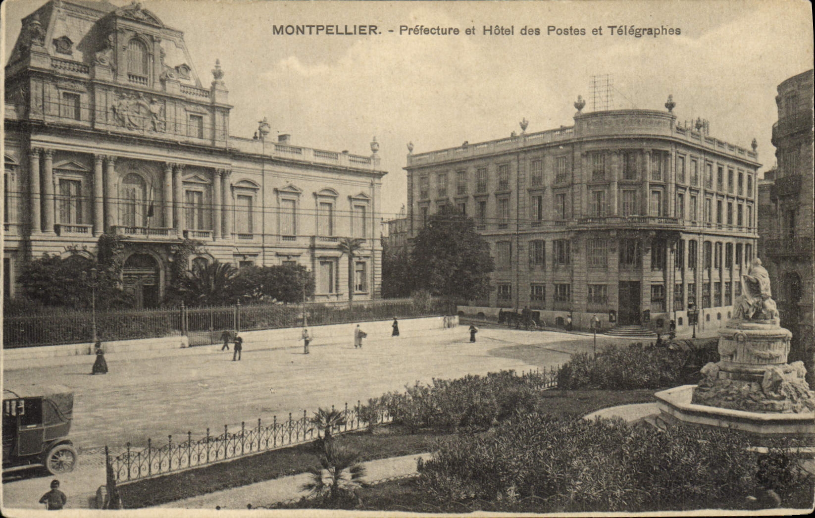 CPA Montpellier prefecture et Hotel des postes et Telegraphes 