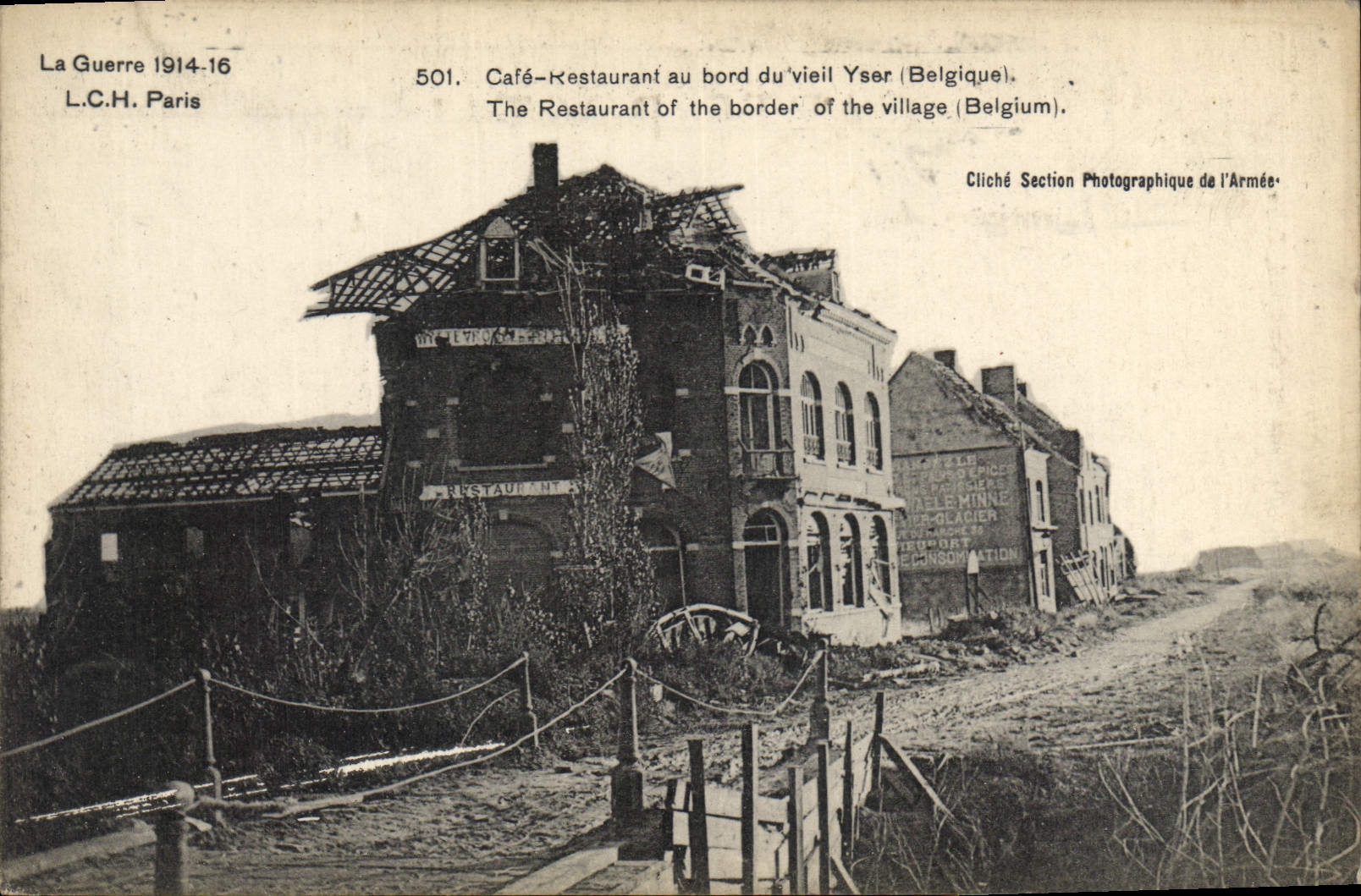 CPA Militaria Le pont de Oreil detruit 