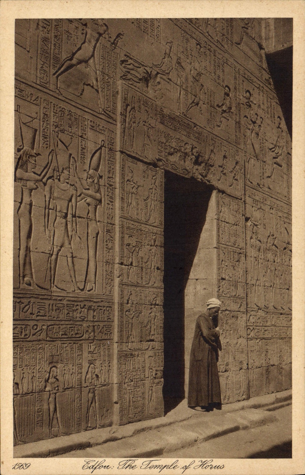 CPA Egypte Egypt Edfou Temple d'Horus