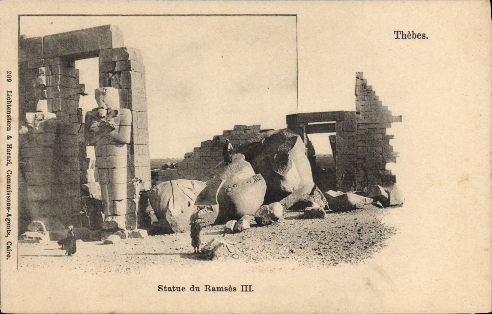 CPA Egypte Egypt Statue du Ramses III