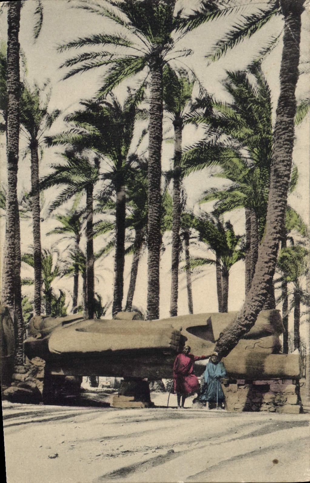 CPA Egypte Egypt Statue de Rhamses II