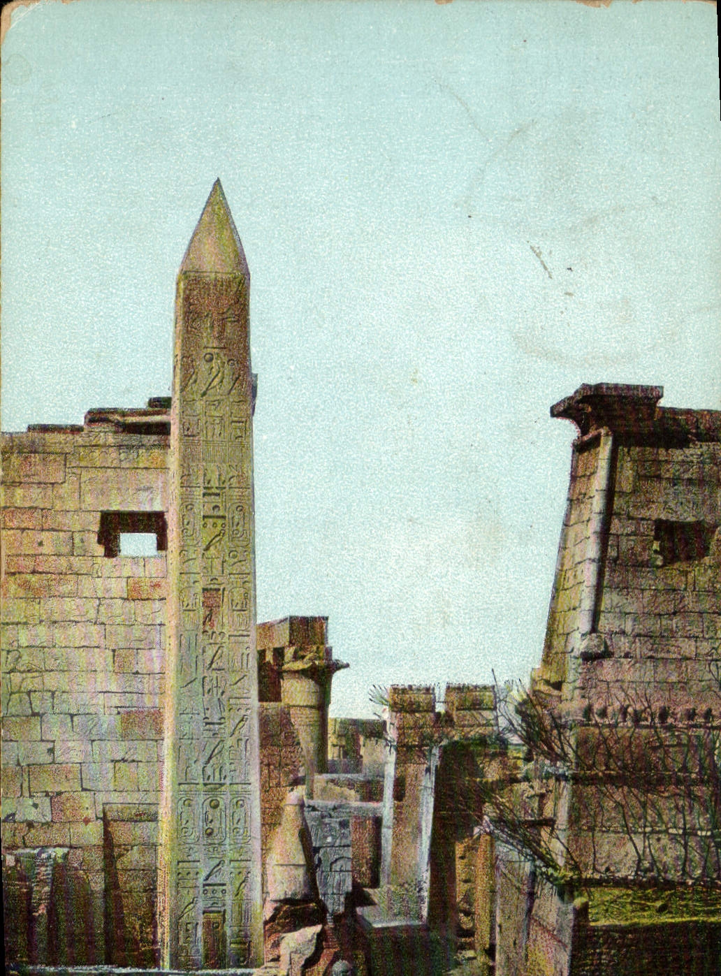 CPA Egypte Egypt Le Obelisque 