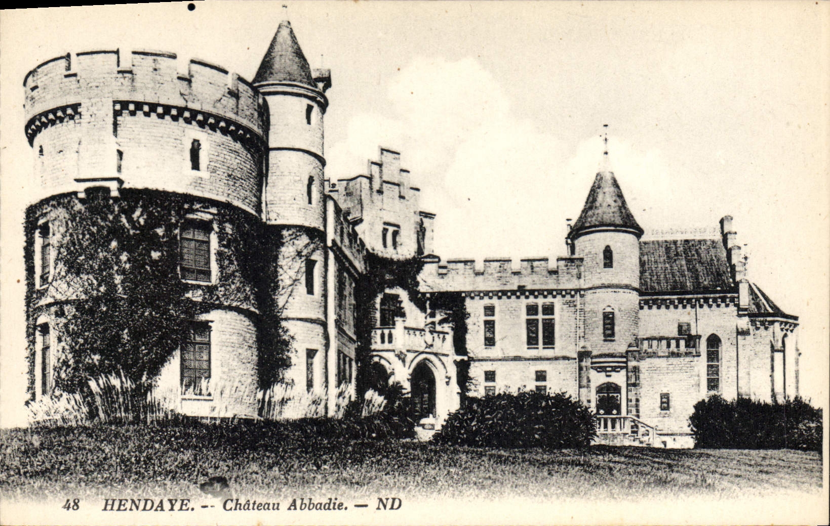 CPA Hendaye Chateau Abbadie 