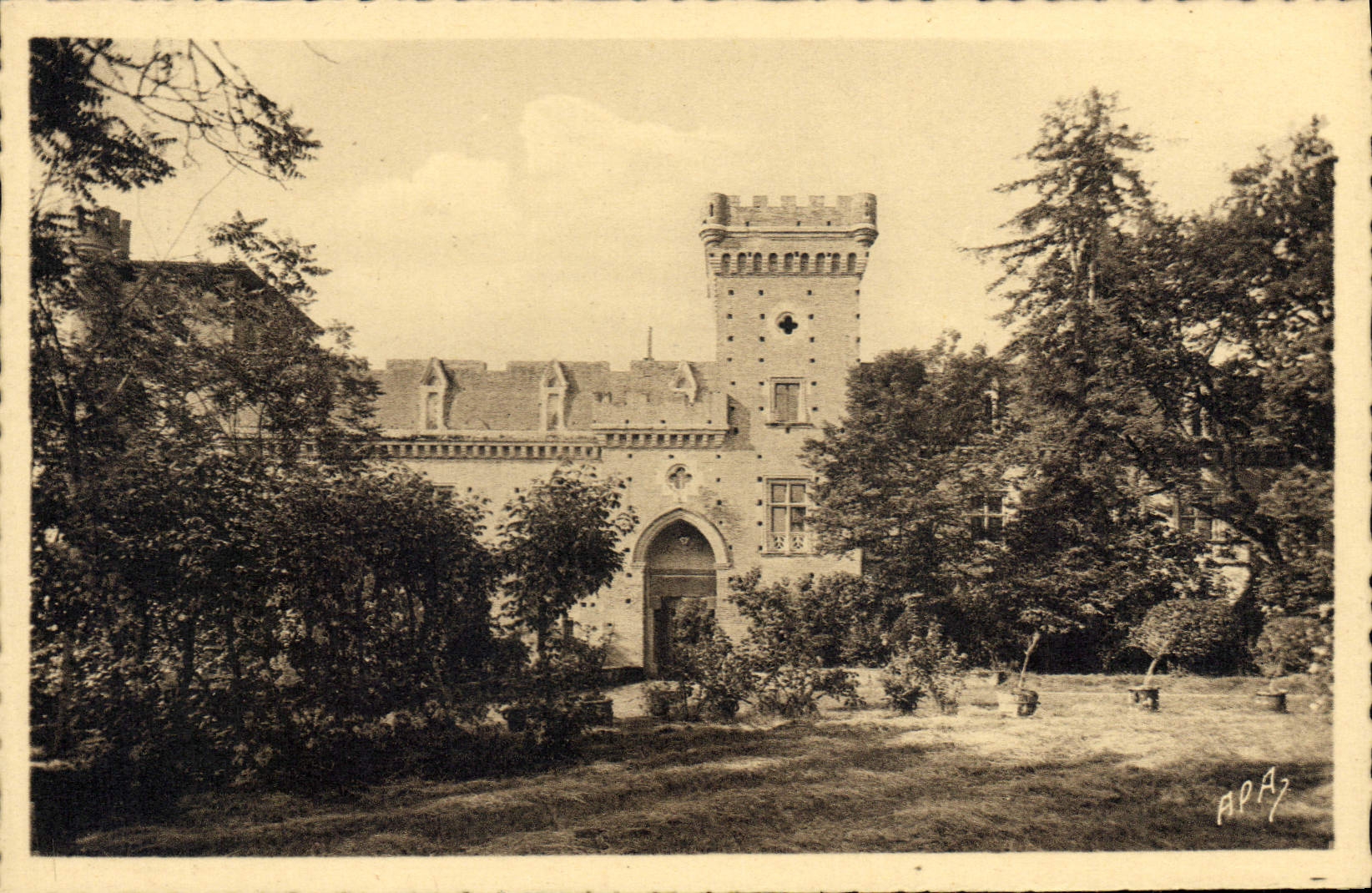 CPA Tarn Garonne illustre Chateau de terride XIV siecle