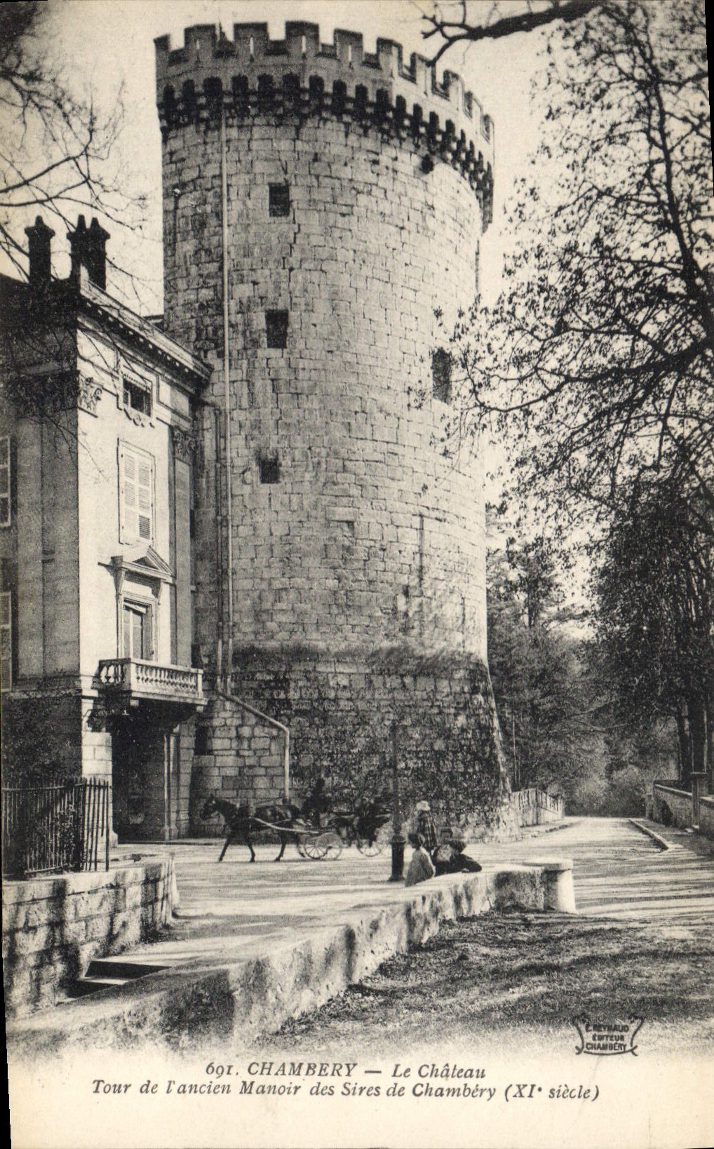 CPA Chambery le chateau tour de l'ancien Monoir des sires de Chambery 