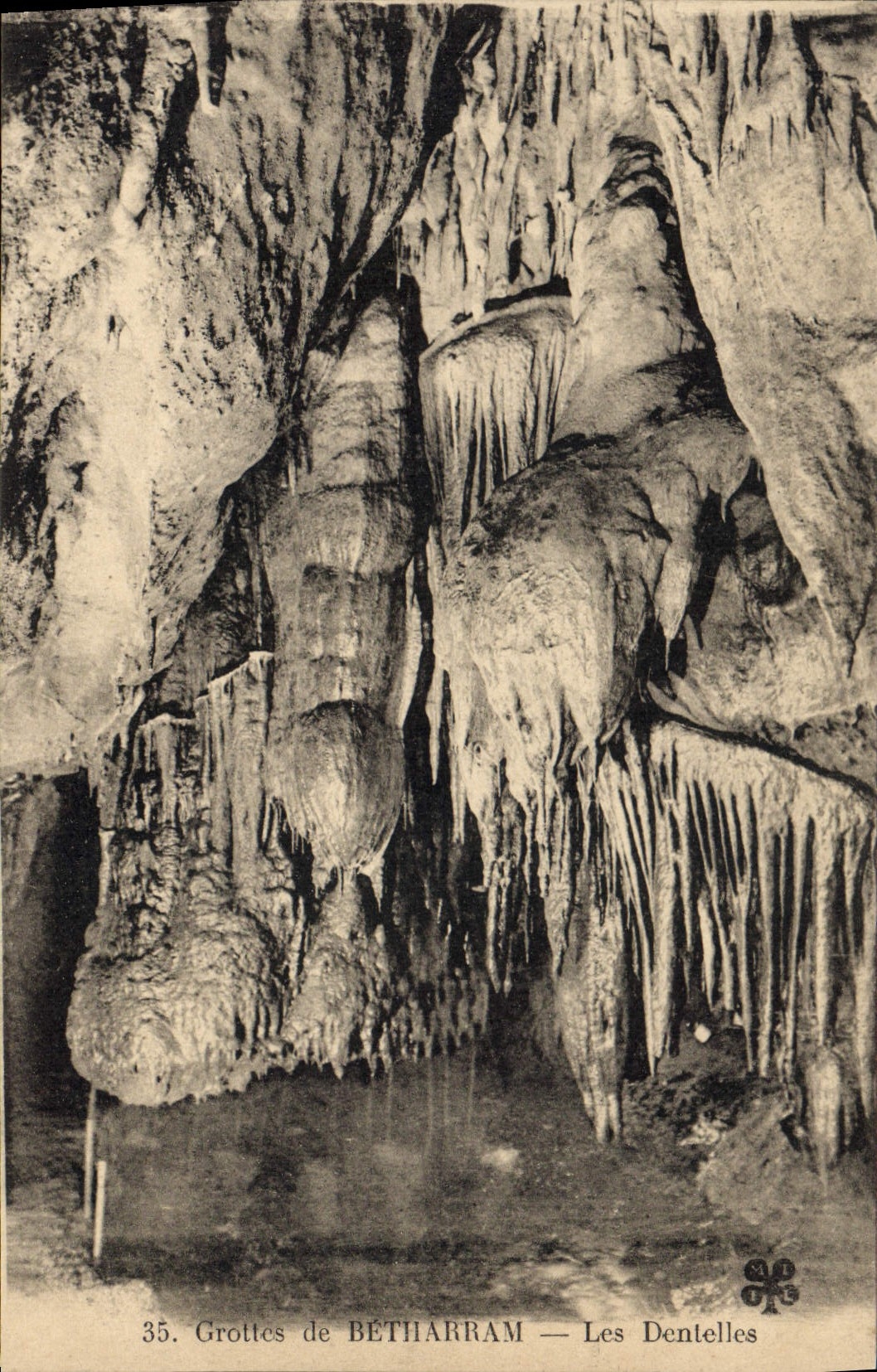 CPA Grottes de Betharram les Dentelles