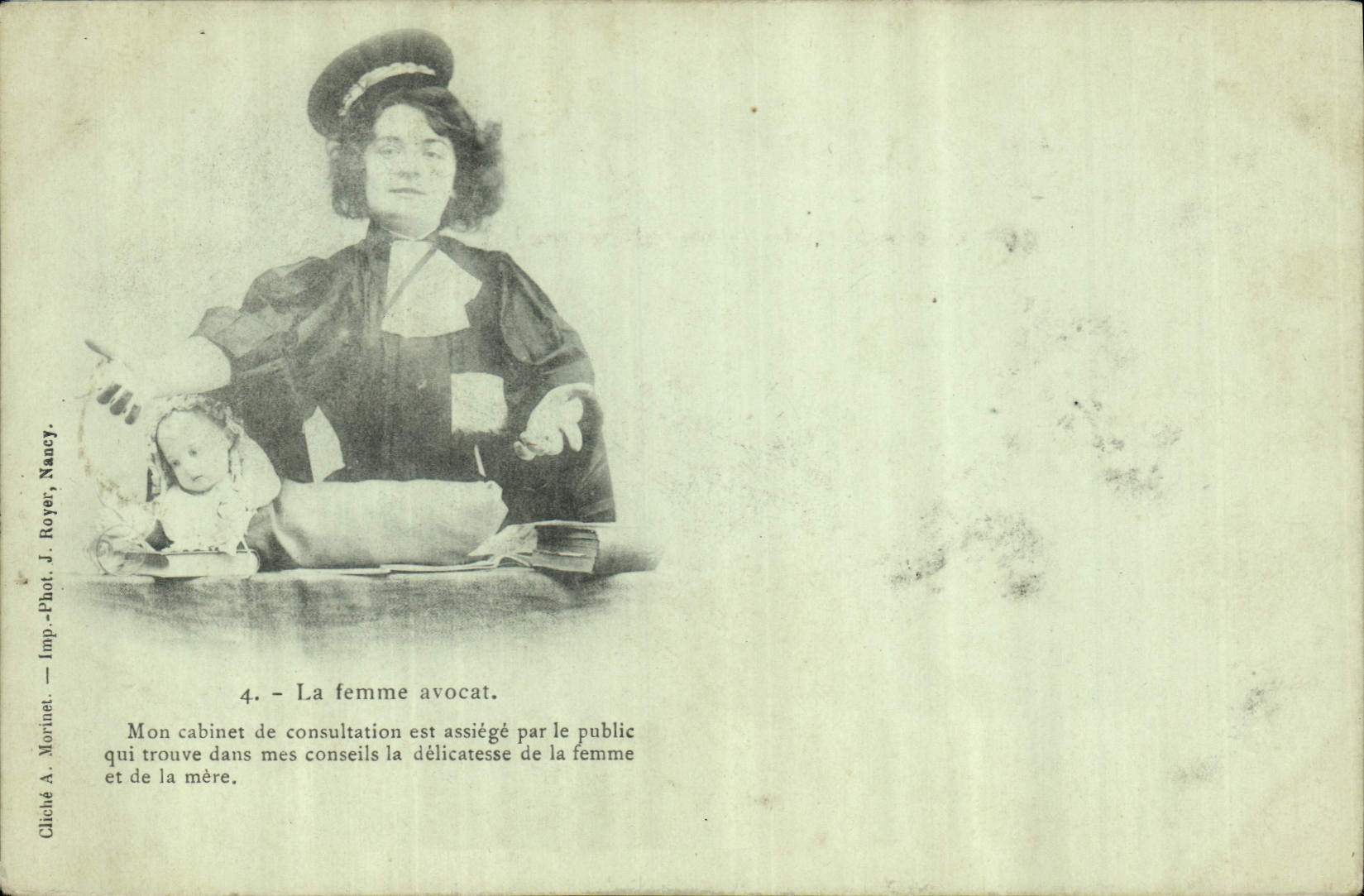 CPA Poupee La Femme Avocat 