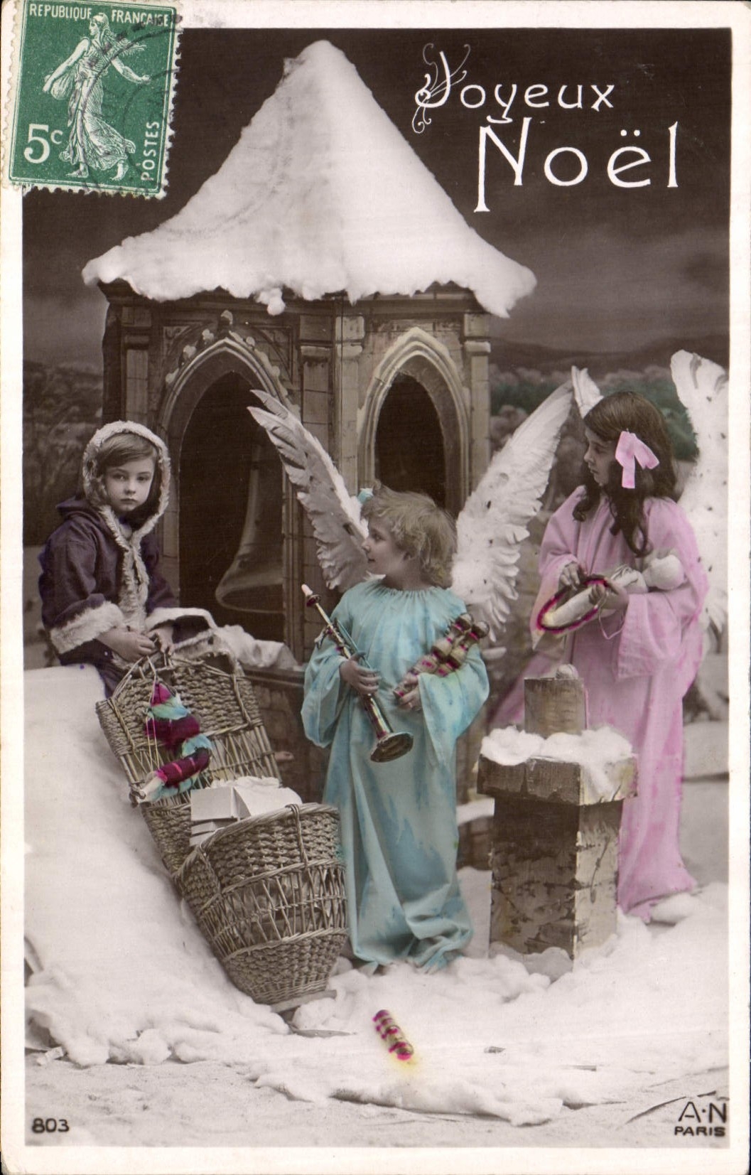 CPA Poupee Noel