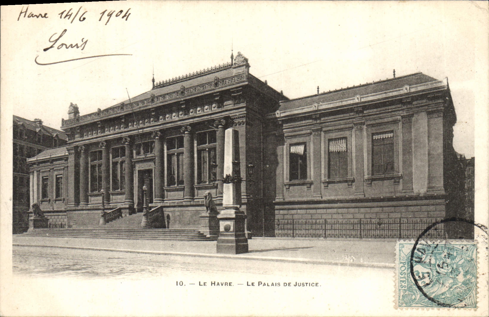 CPA Le Havre Le Palais de Justice 