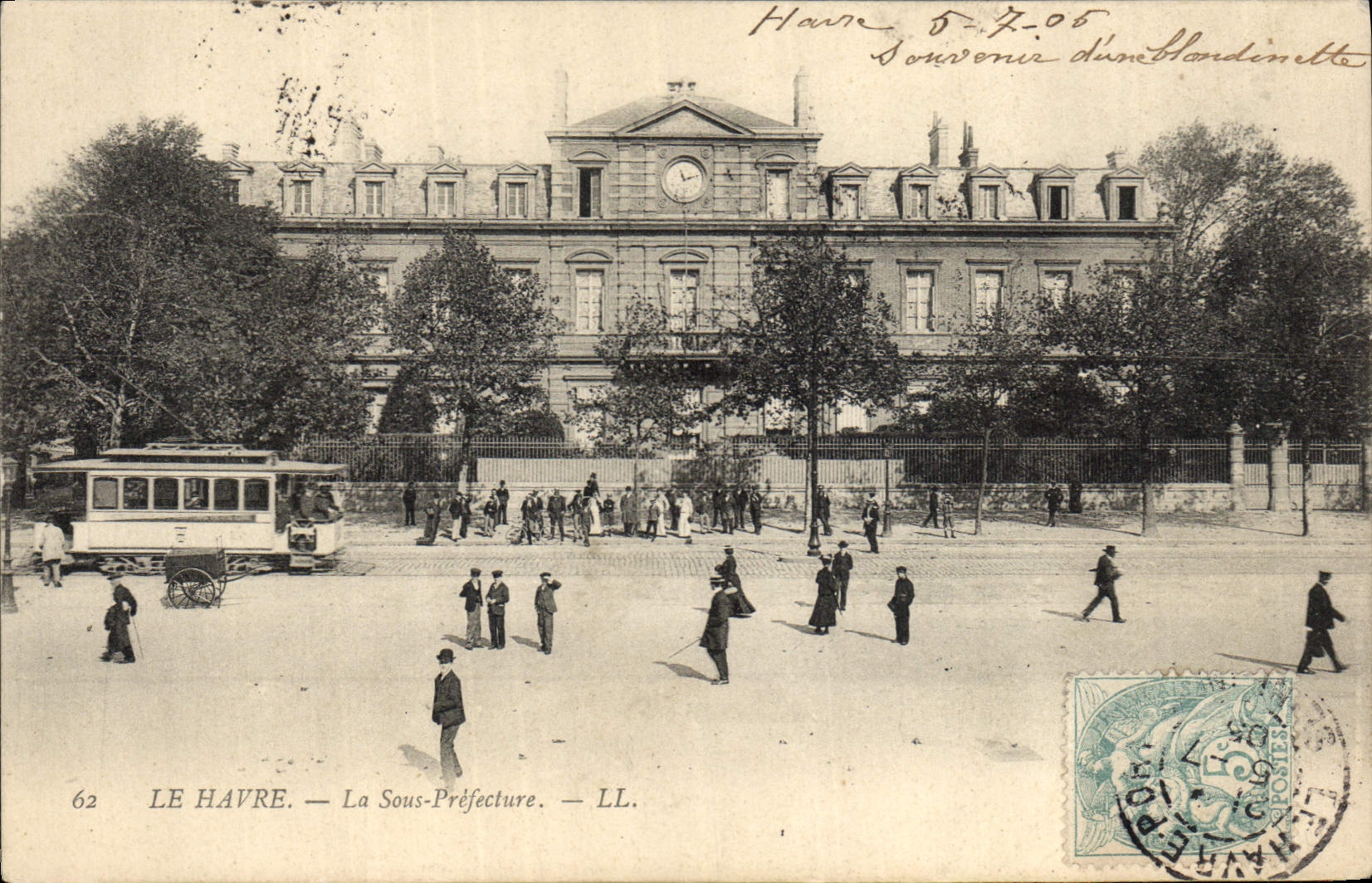 CPA Le Havre La Sous Prefecture Tramway