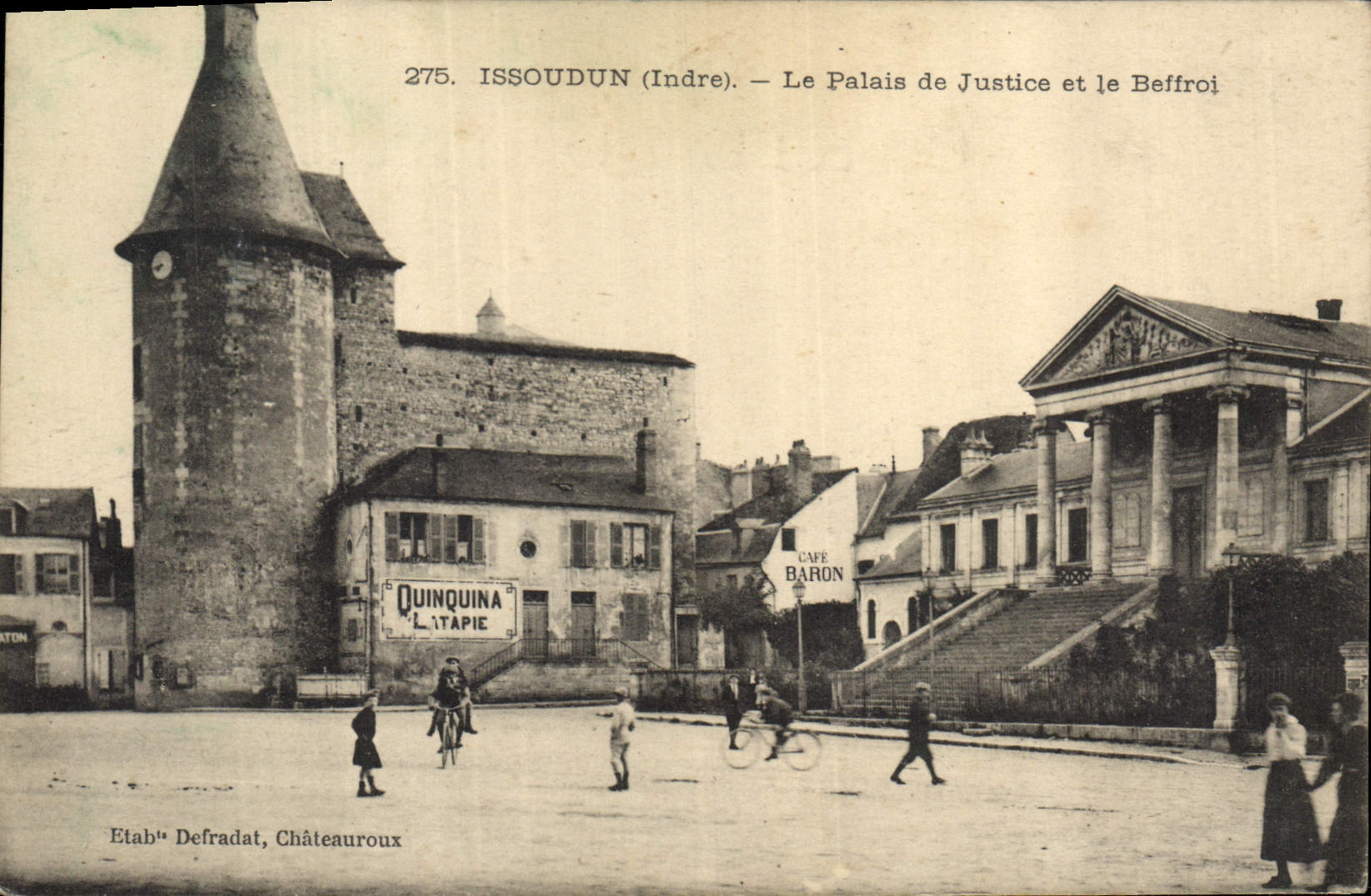 CPA Issoudun Le Palais de Justice et le Beffroi 