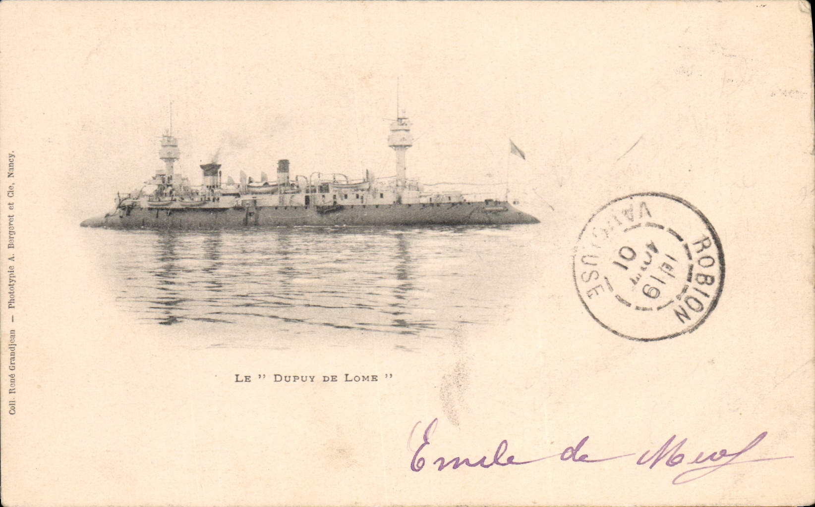 CPA Bateau de guerre Le Dupuy de Lome