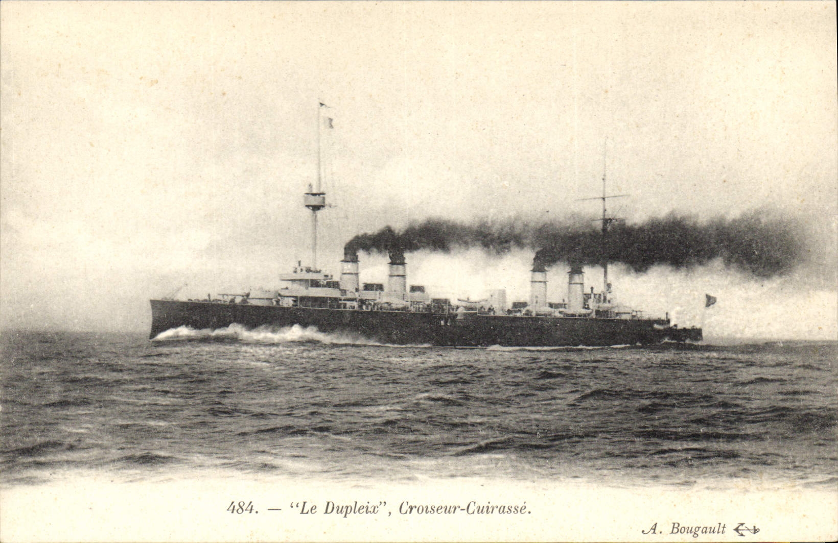 CPA Bateau de guerre Le Dupleix Croiseur Cuirasse