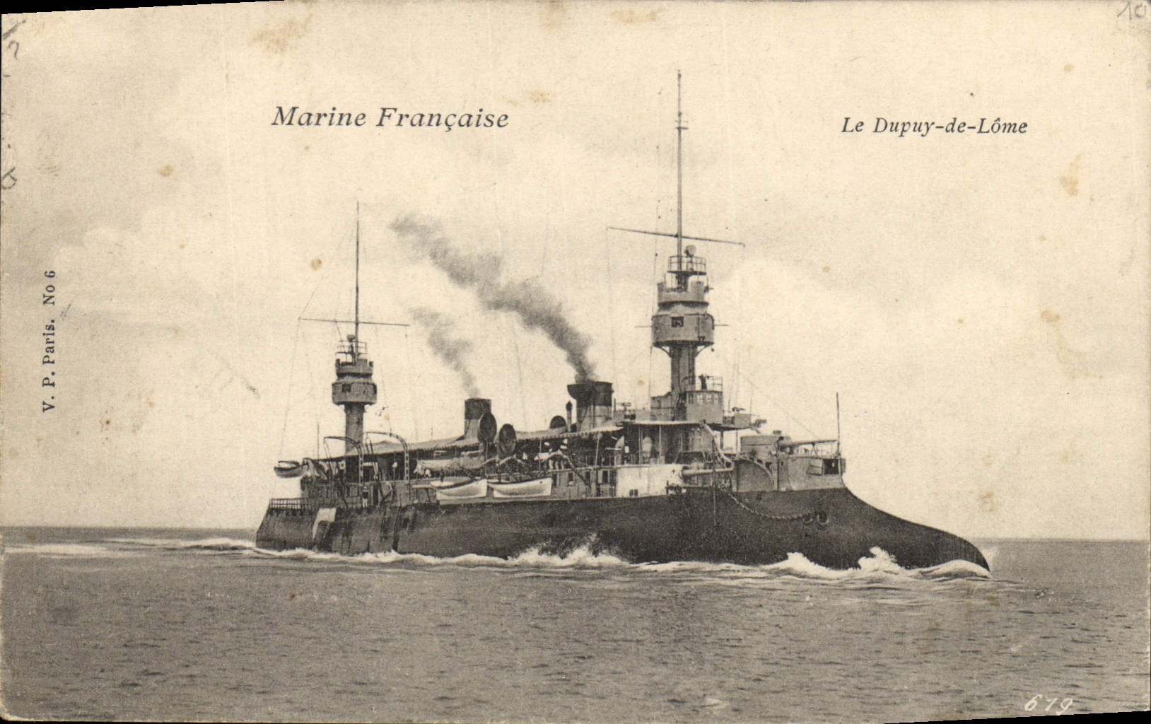 CPA Bateau de guerre Le Dupuy de lome