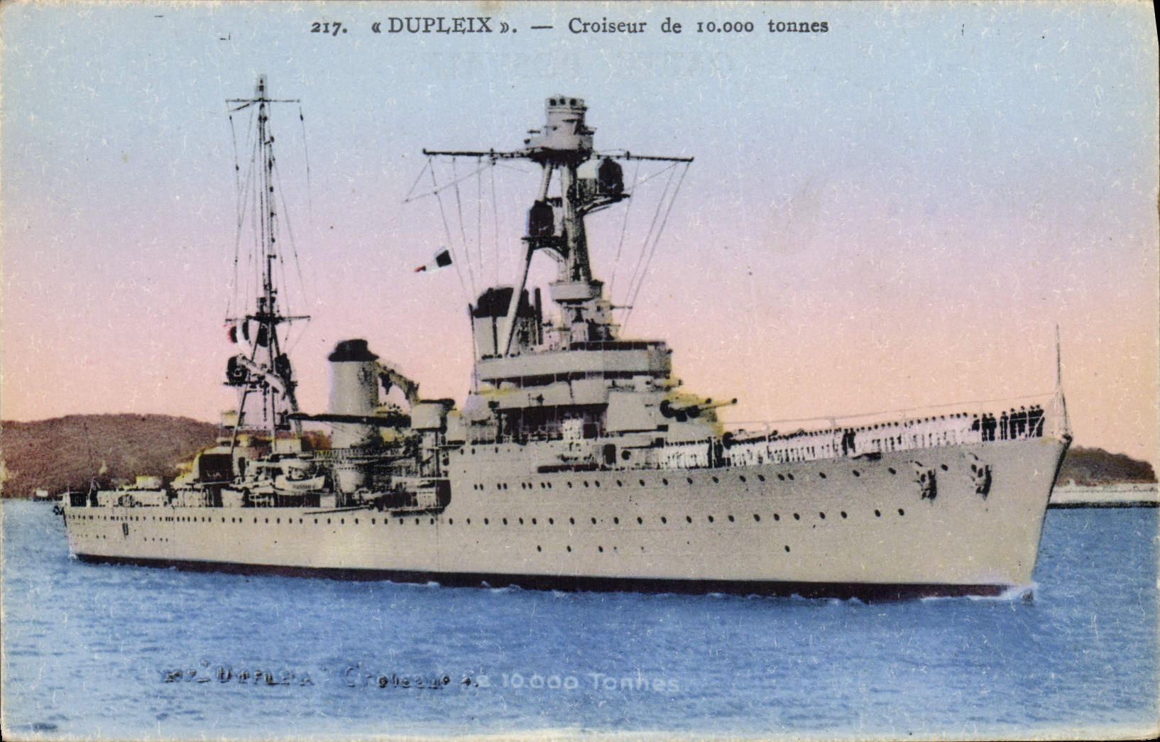 CPA Bateau de guerre Dupleix Croiseur