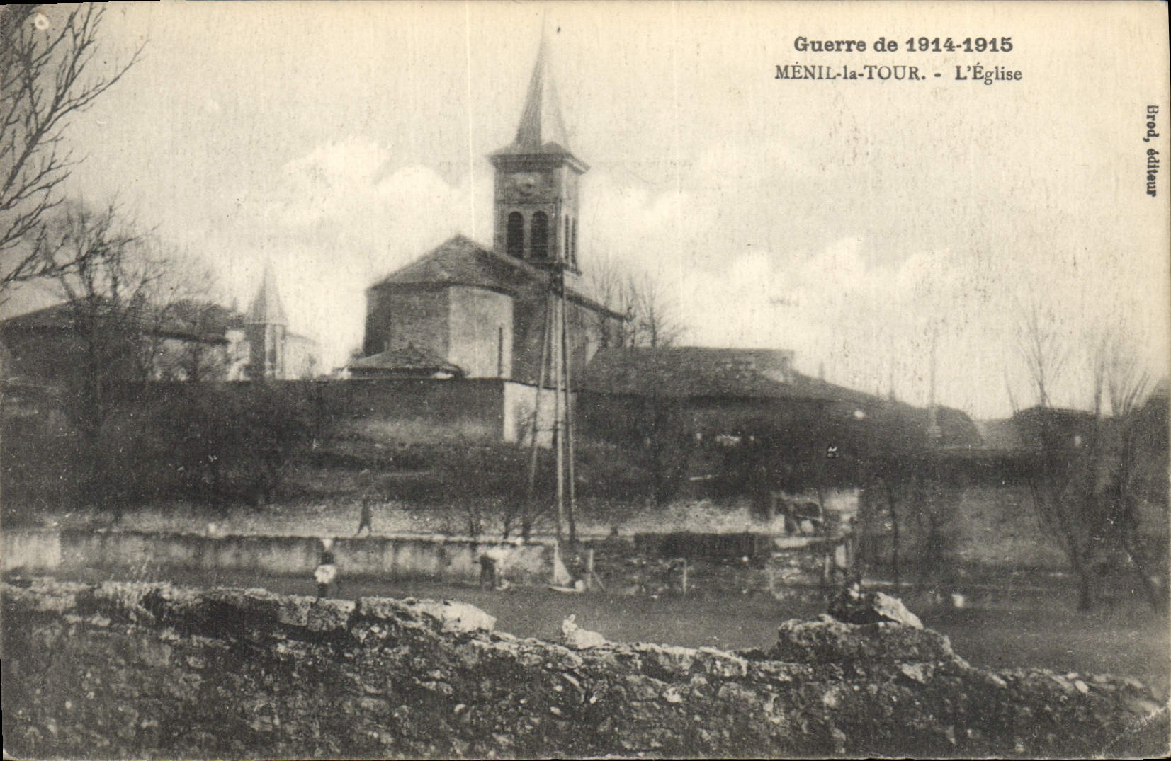 CPA Militaria Menil la tour Eglise