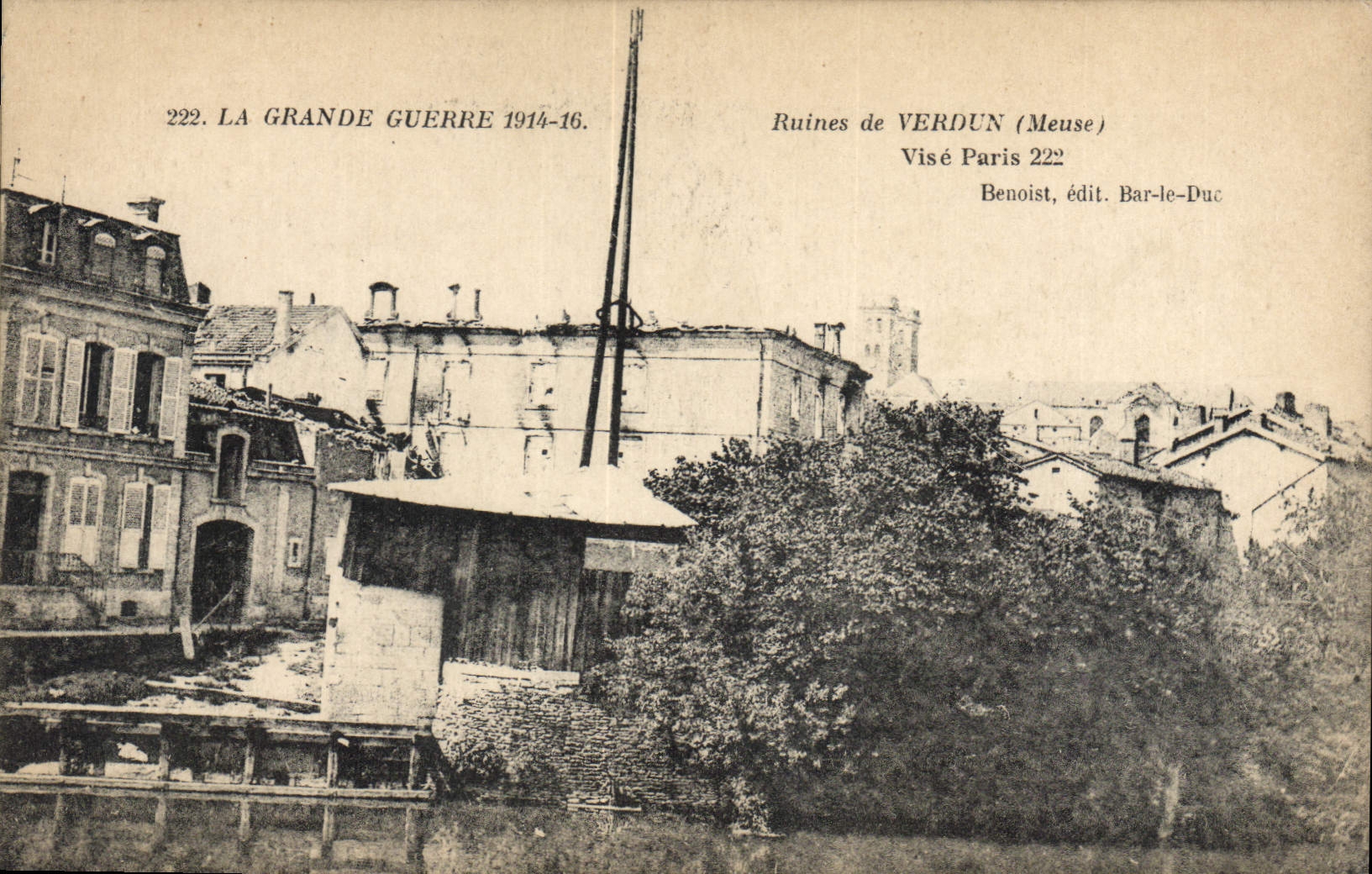 CPA Militaria Ruines de Verdun