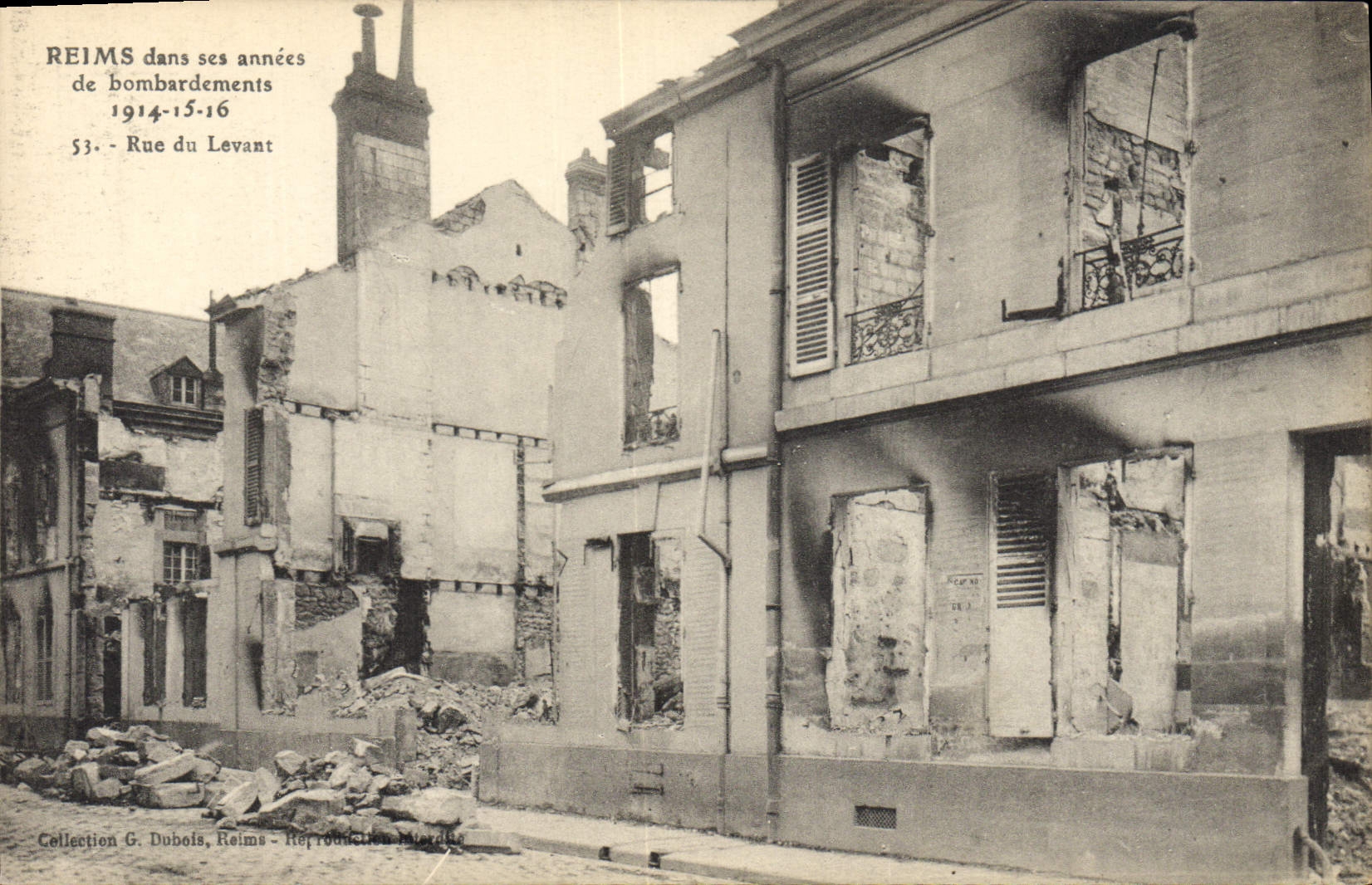 CPA Militaria Reims Rue du Levant