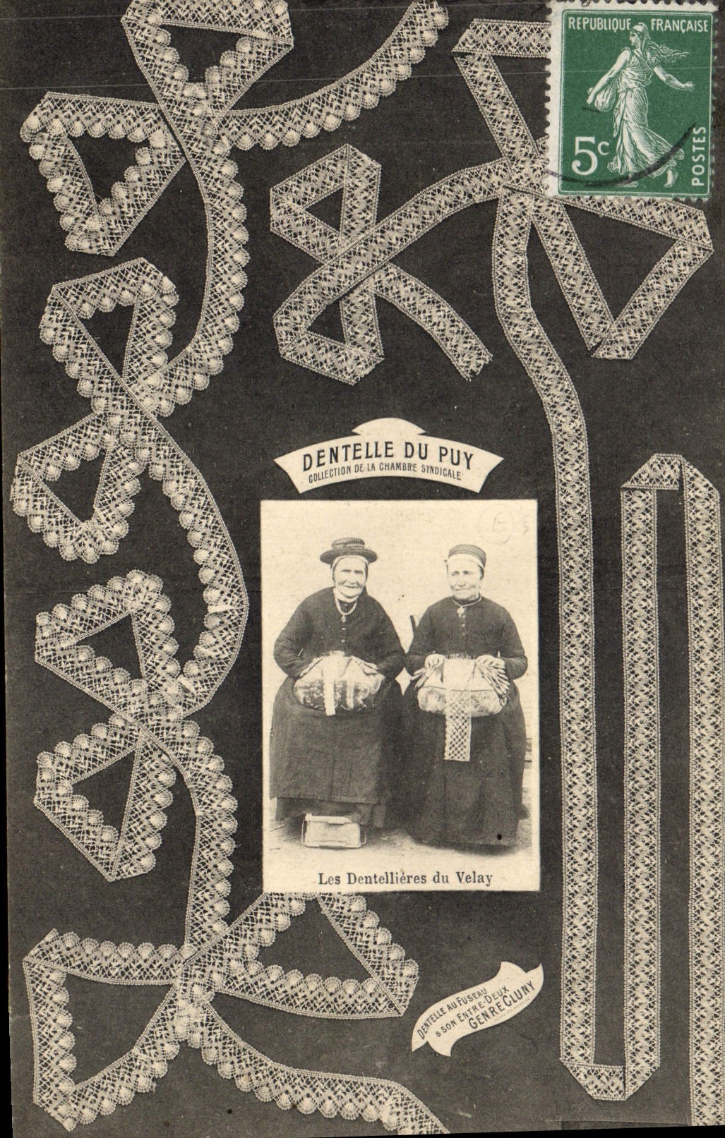 CPA Folklore Dentelle du Puy Dentellieres du Puy