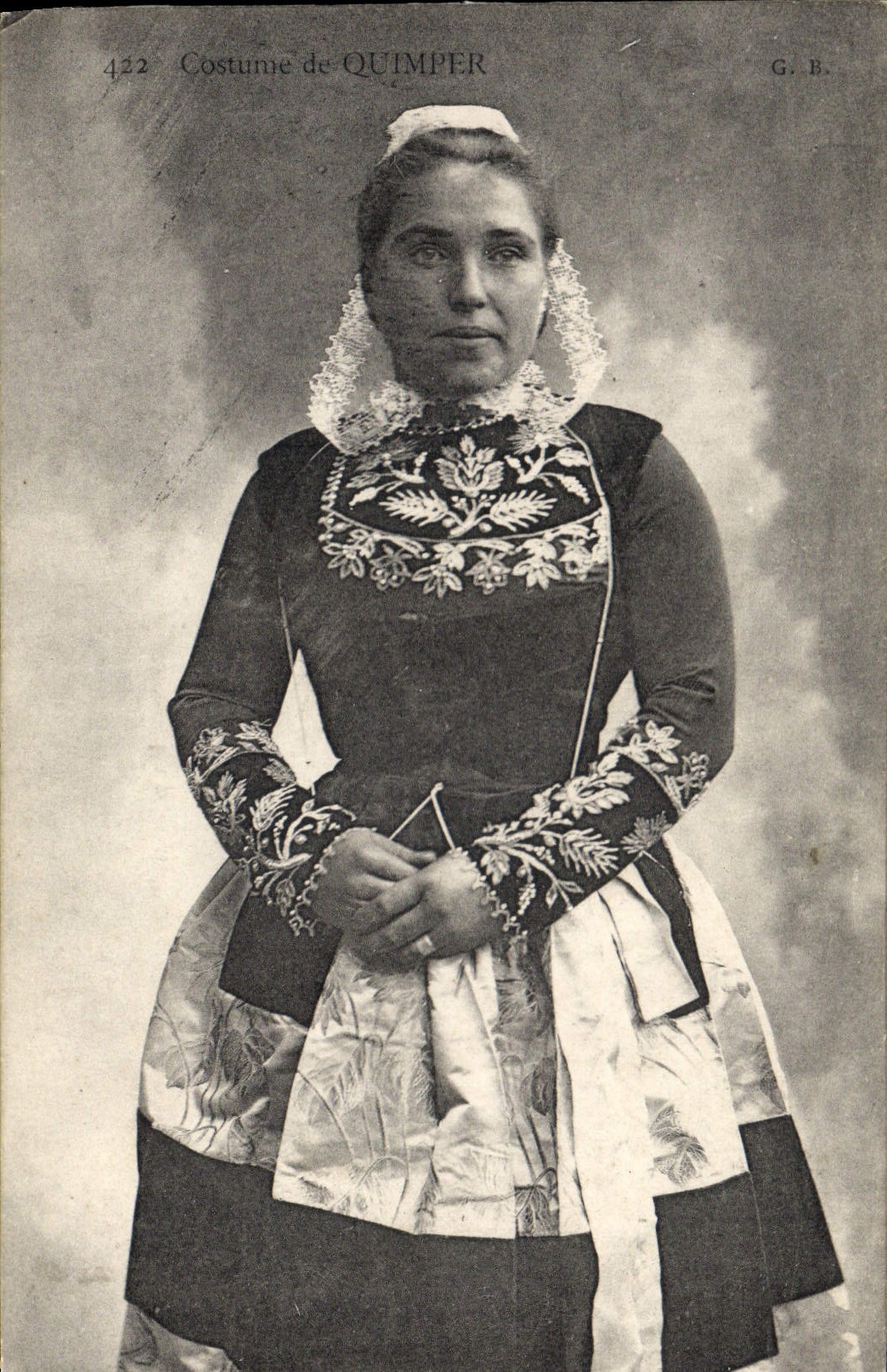 CPA Folklore Costume de Quimper