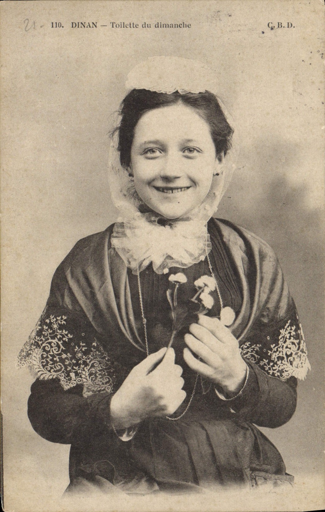 CPA Folklore Dinan Toilette du dimanche