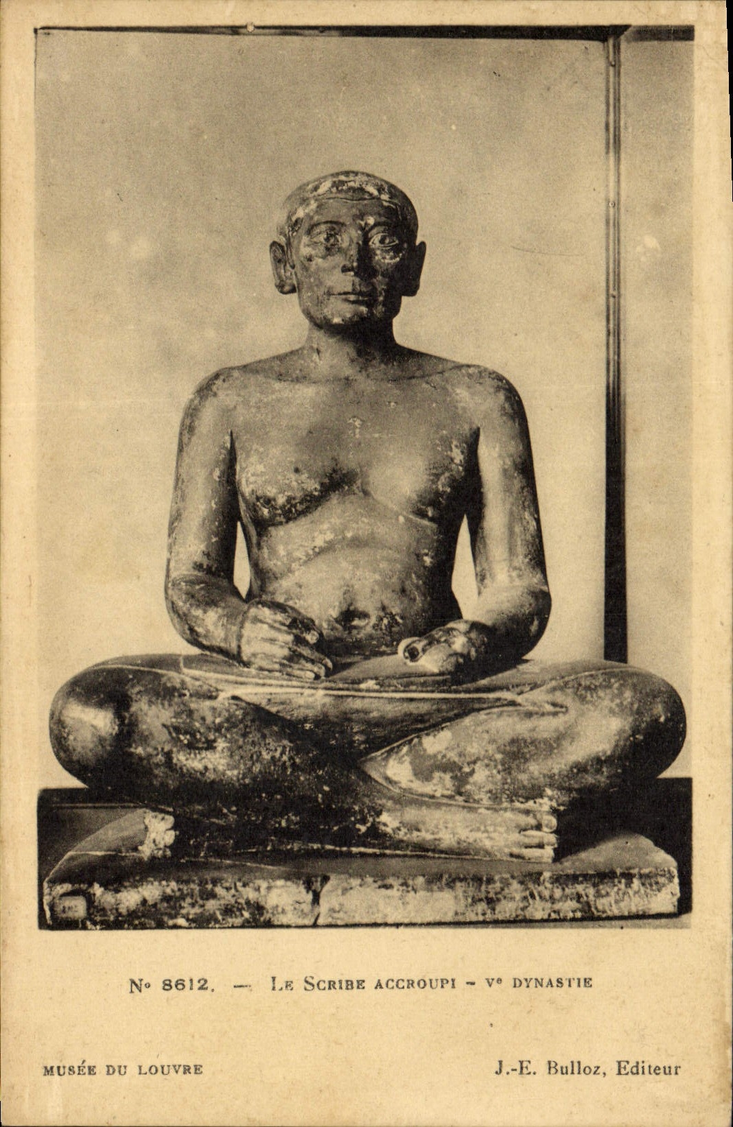 CPA Egypt Egypte Le scribe accroupi Paris Musee du Louvre