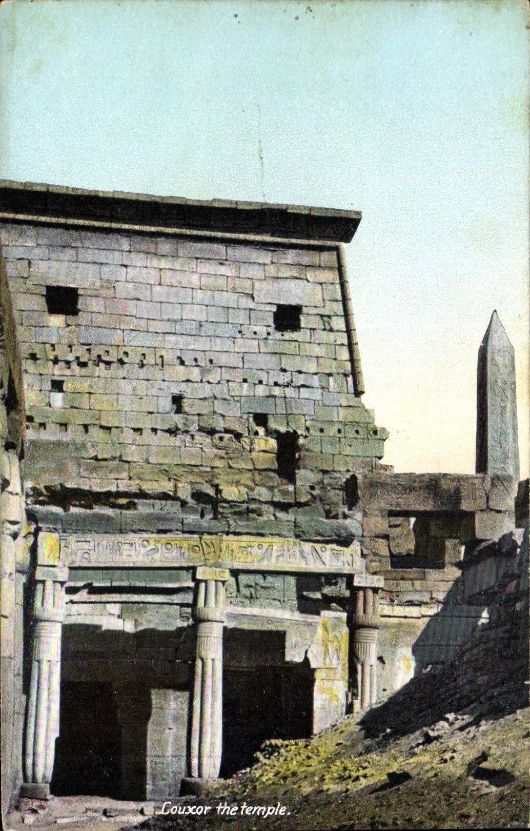 CPA Egypt Egypte Louxor the temple