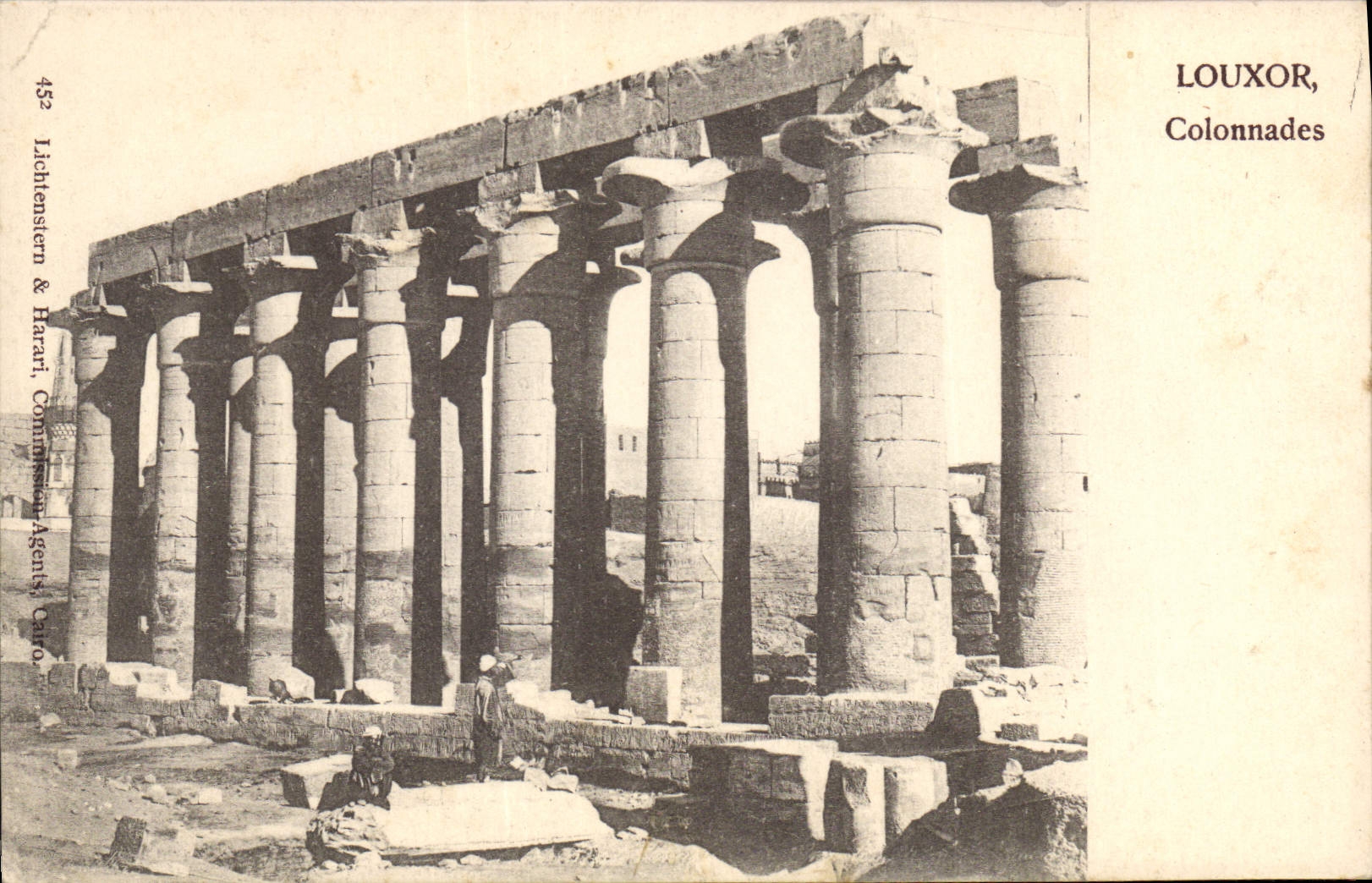 CPA Egypt Egypte Louxor Colonnades