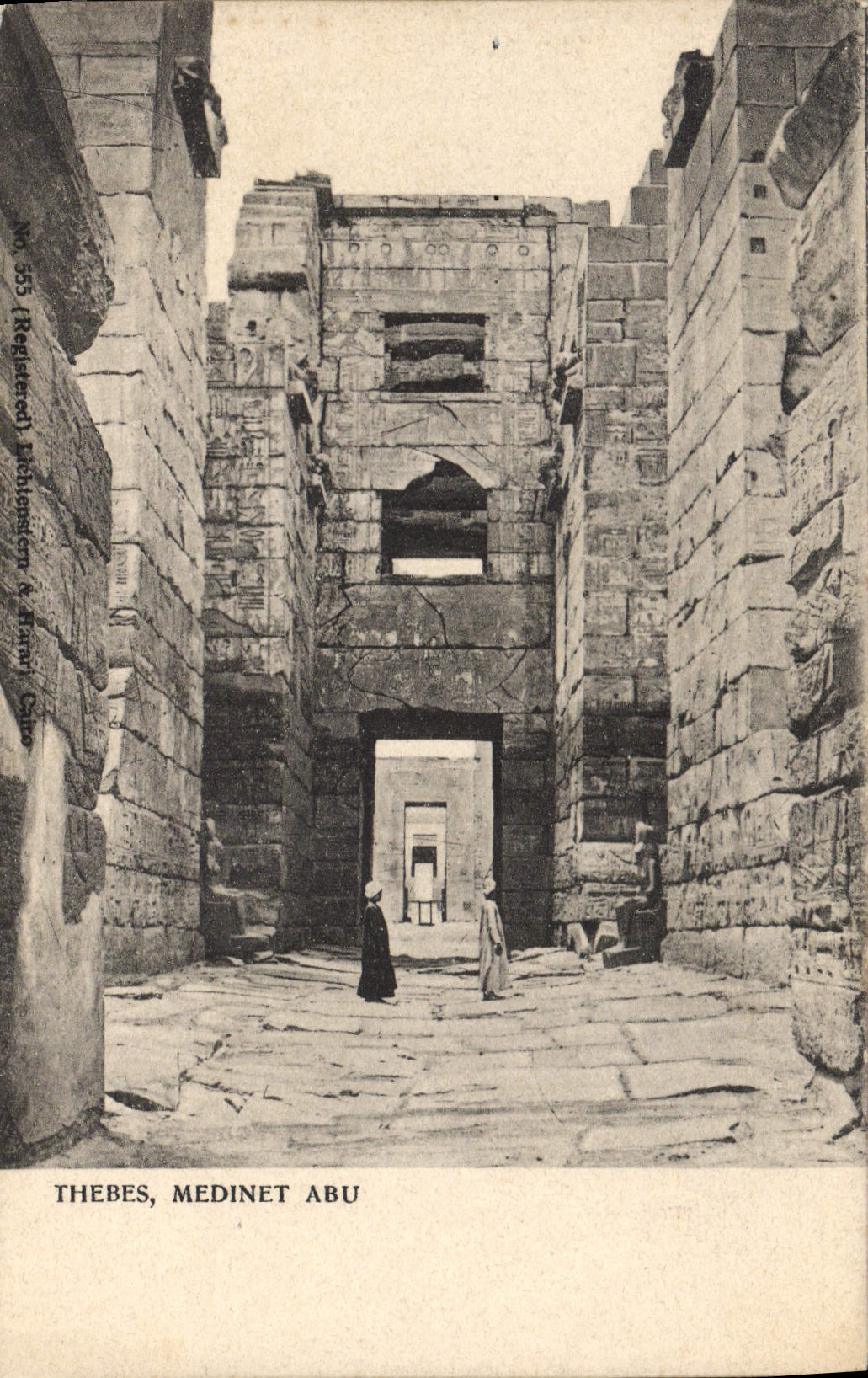 CPA Egypt Egypte Thebes Medinet Abu