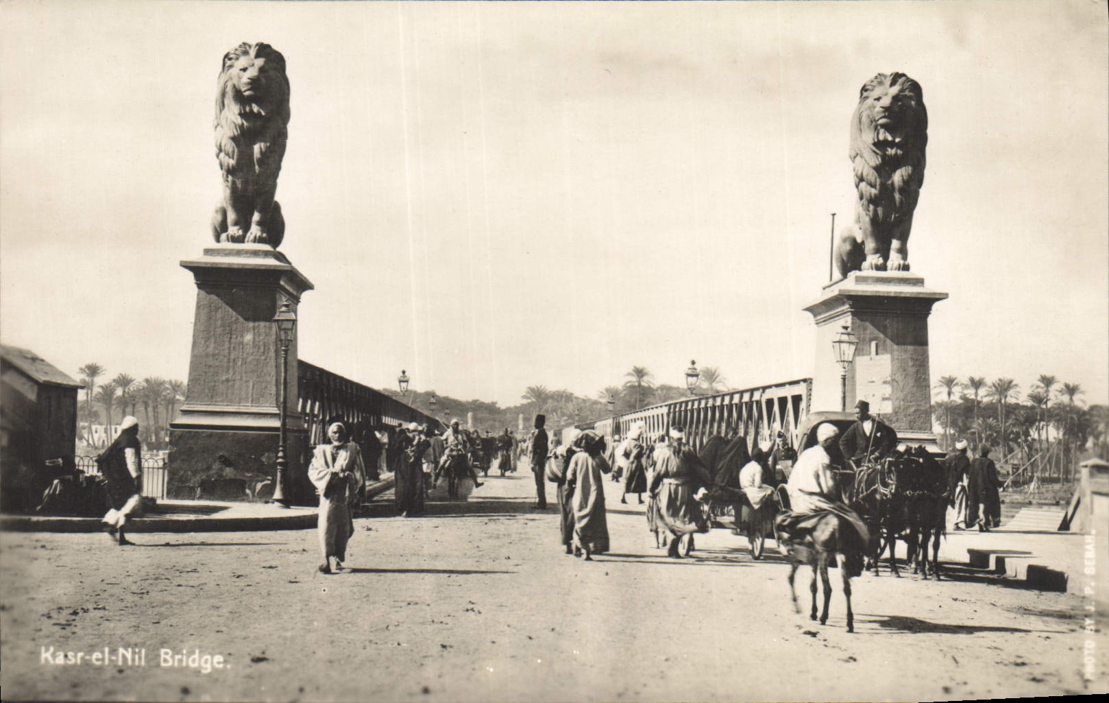 CPA Egypt Egypte Kasr el Nil bridge